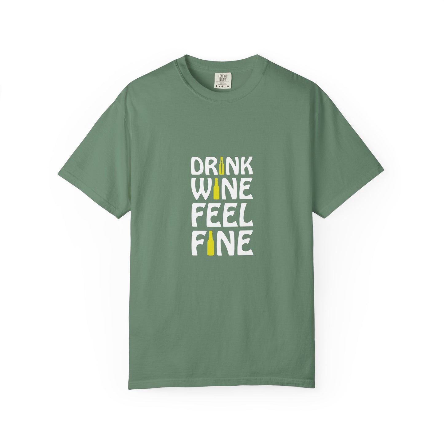 Drink Wine Feel Fine Shirt – Funny Wine Lover T-Shirt, Chill Vibes Graphic Tee