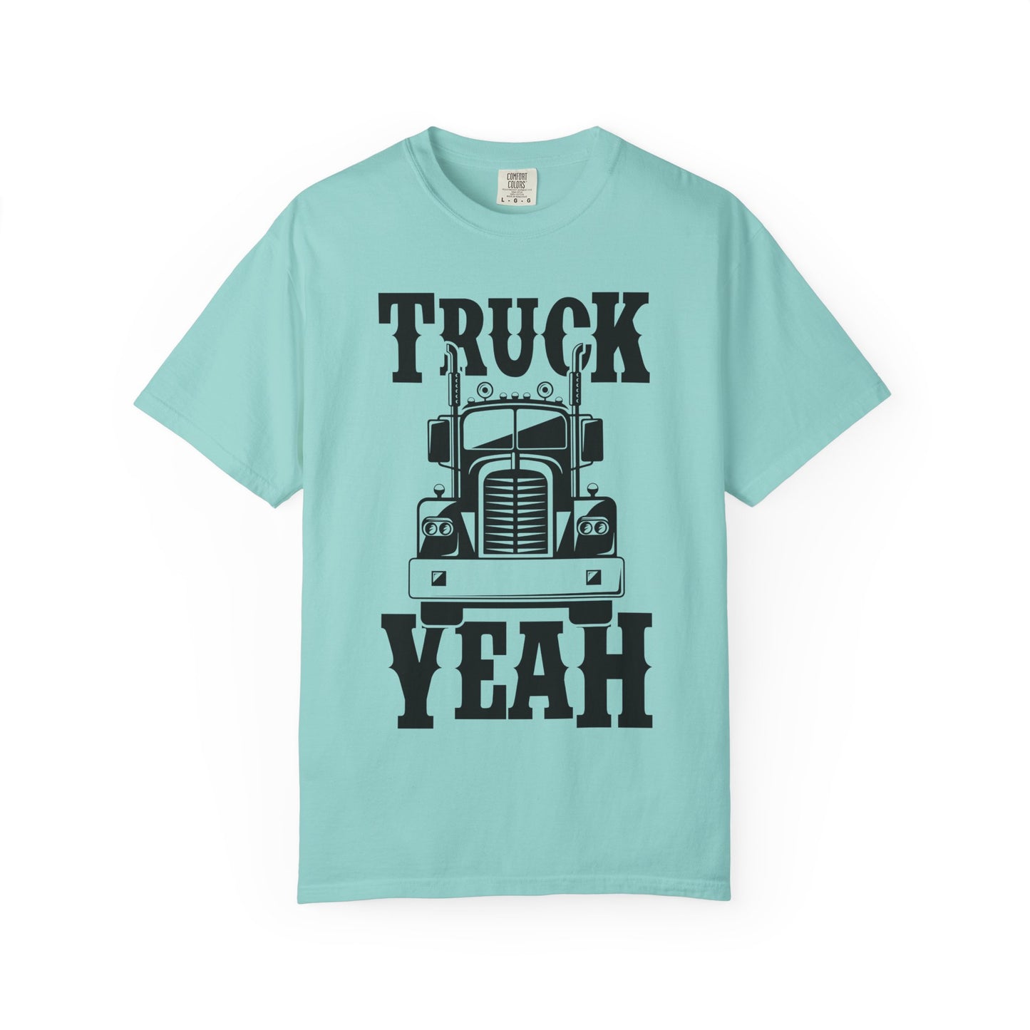Truck Yeah Unisex Garment-Dyed T-Shirt, Casual Tee, Gift for Truck Lovers, Birthday Present, Road Trip Apparel, Fun Outdoors Shirt