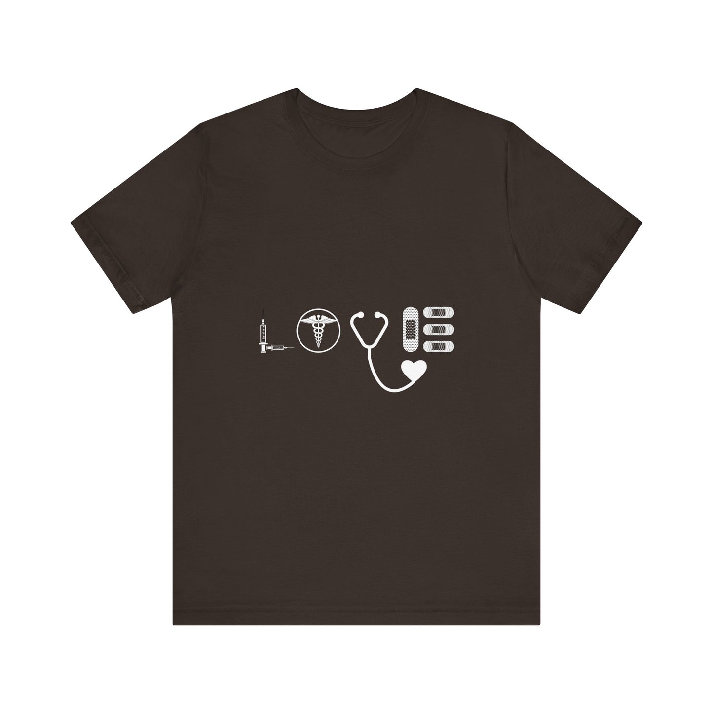 Nurse Medical Icons Shirt – Stethoscope Syringe Healthcare Graphic Tee
