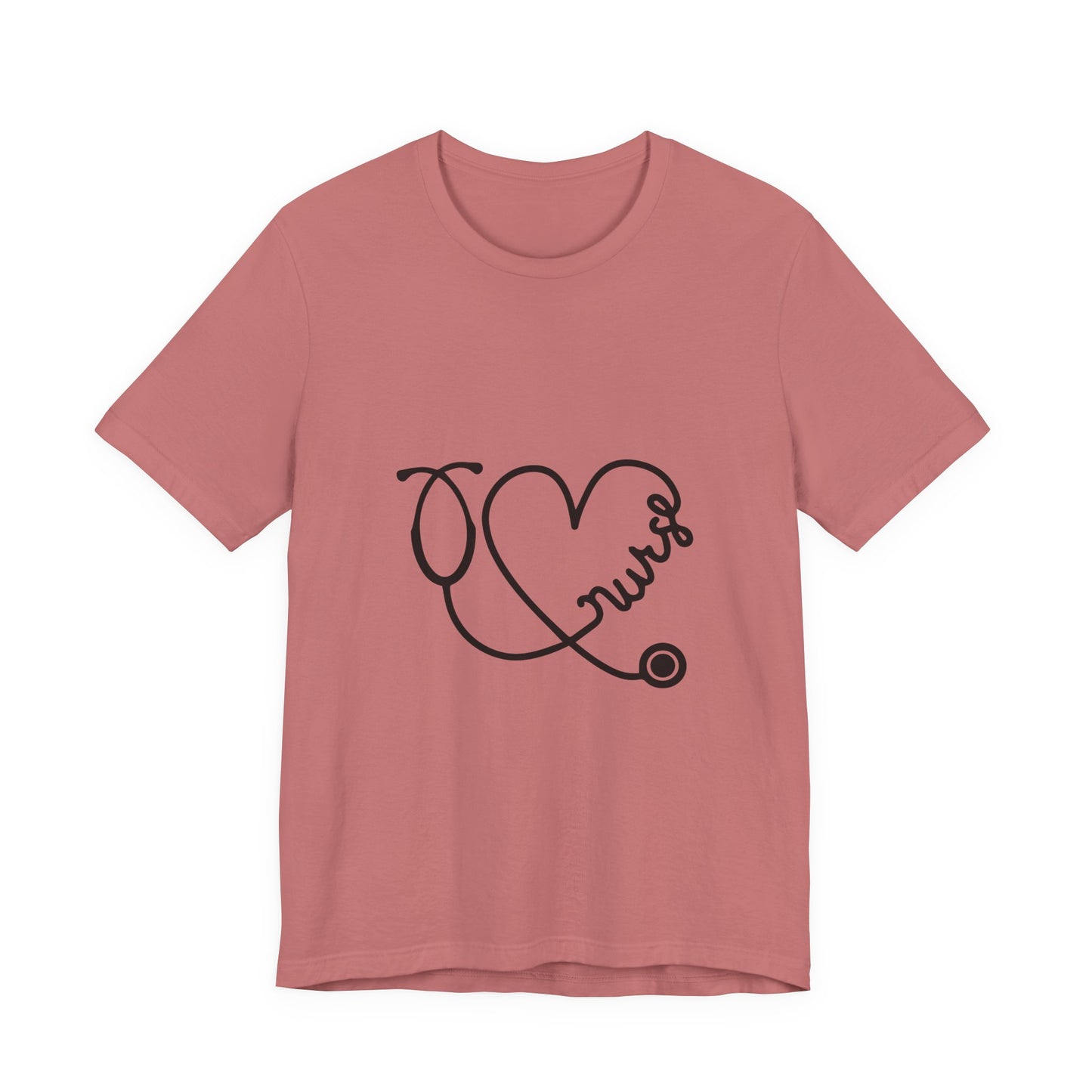 Nurse Heart Stethoscope T-Shirt — Cute Medical Gift Tee for Nurses