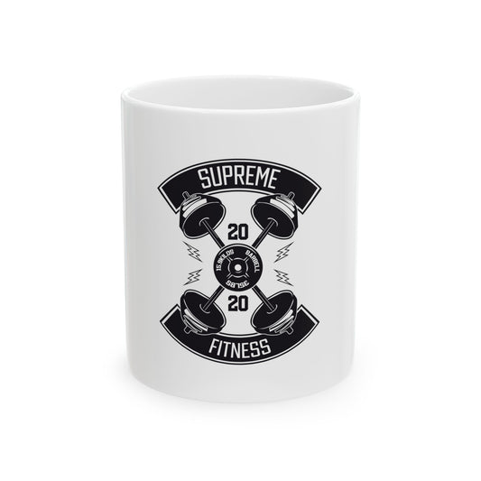 Supreme Fitness Motivational Mug - Perfect for Gym Enthusiasts