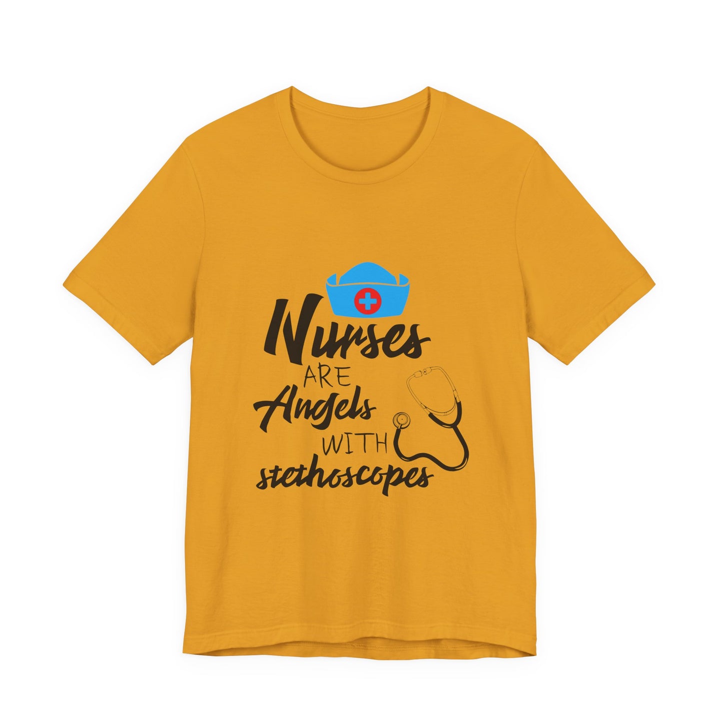 Nurses Are Angels with Stethoscopes Shirt – Nurse Appreciation Graphic Tee