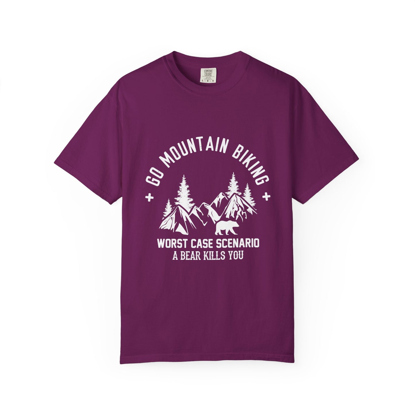 Adventure-Ready Mountain Biking T-Shirt, Outdoors, Gifts for Cyclists, Summer Wear, Nature Enthusiast Apparel, Hiking Shirt