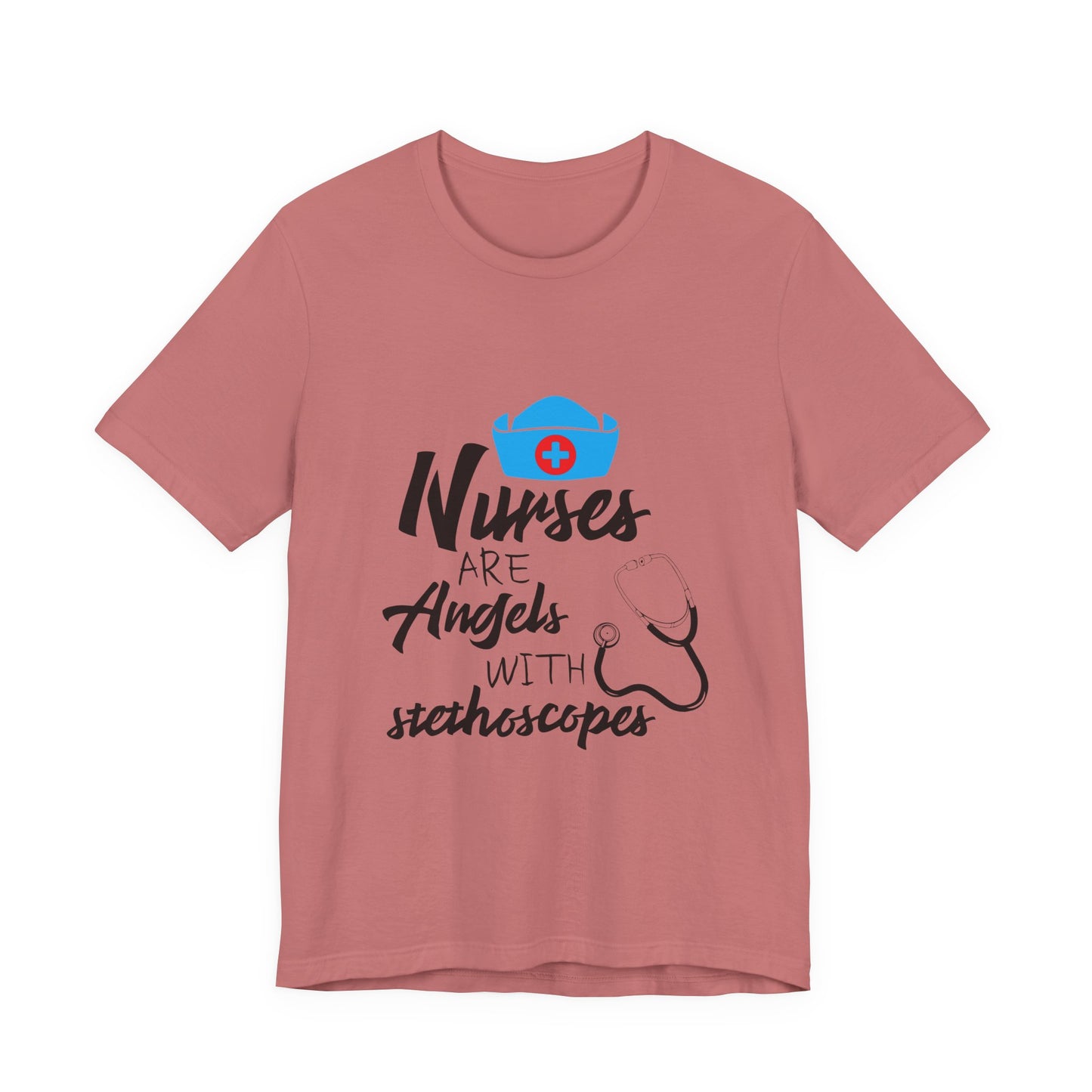 Nurses Are Angels with Stethoscopes Shirt – Nurse Appreciation Graphic Tee