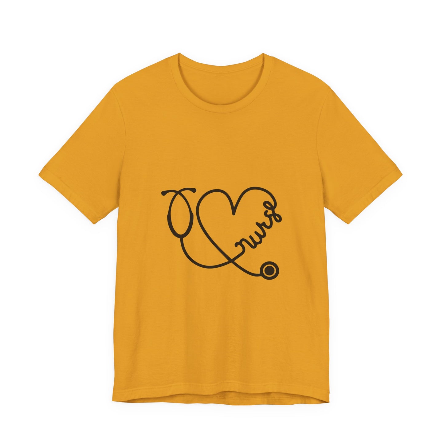 Nurse Heart Stethoscope T-Shirt — Cute Medical Gift Tee for Nurses