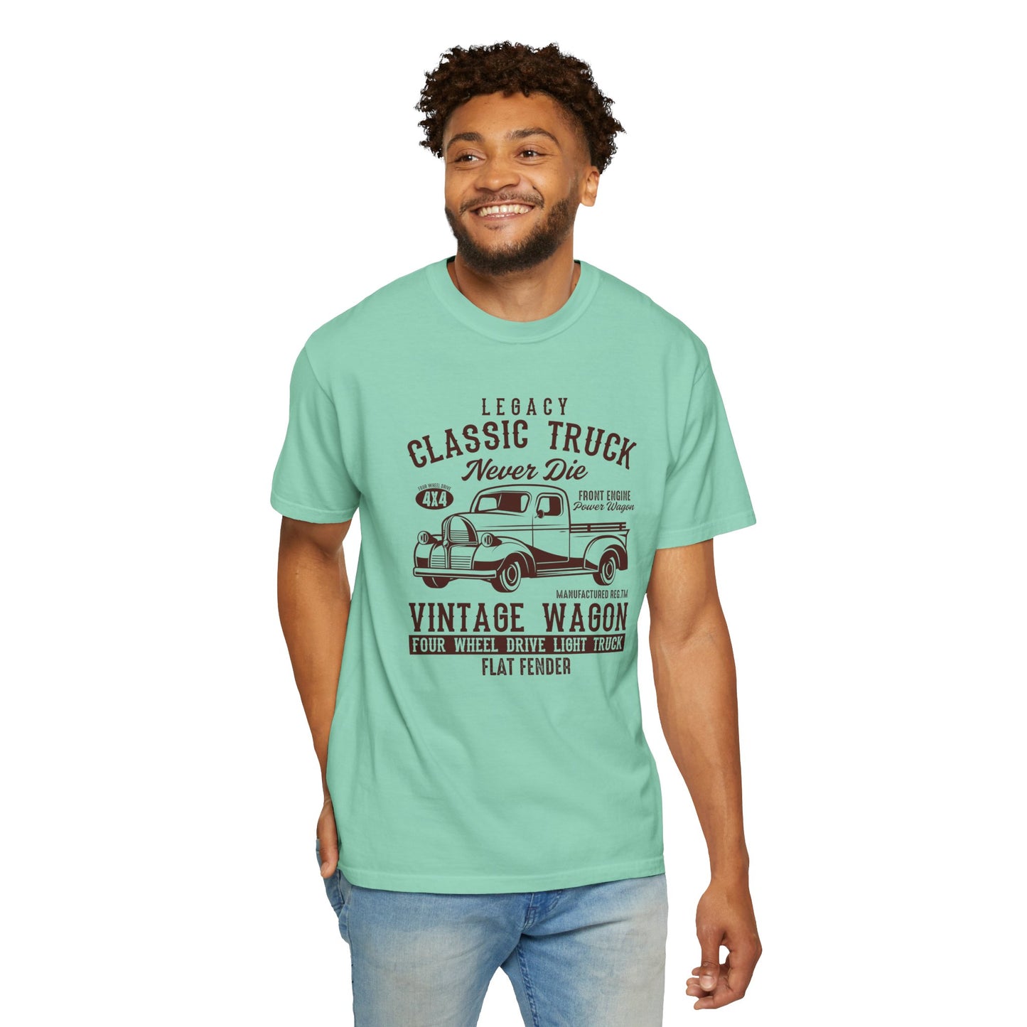 Vintage Truck T-Shirt - Classic Car Lovers Gift, Unisex Retro Tee, 4WD Enthusiast Apparel, Perfect for Father's Day, Car Show.