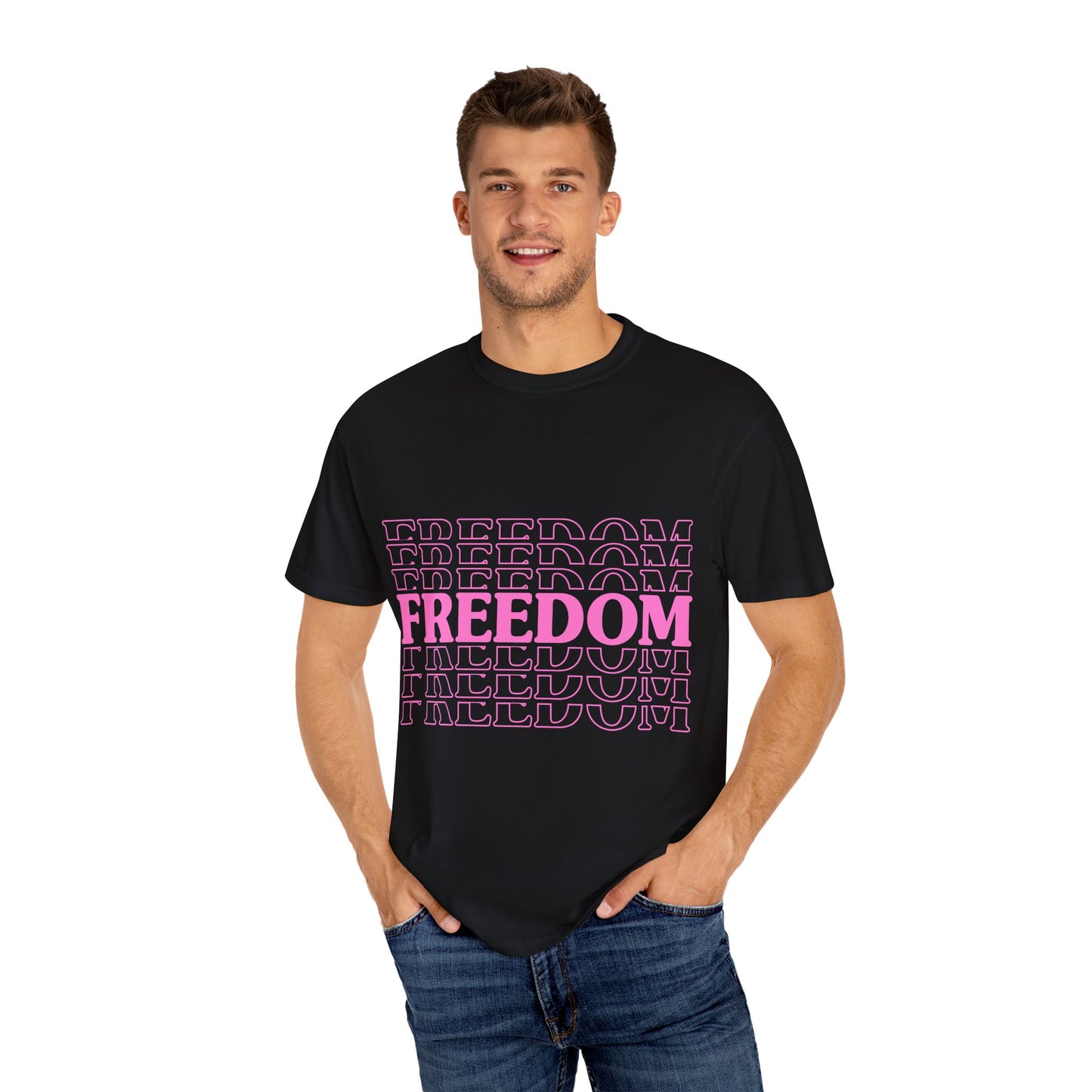 Empowerment Pink T-shirt for Women and Men - FREEDOM Vibe Tee