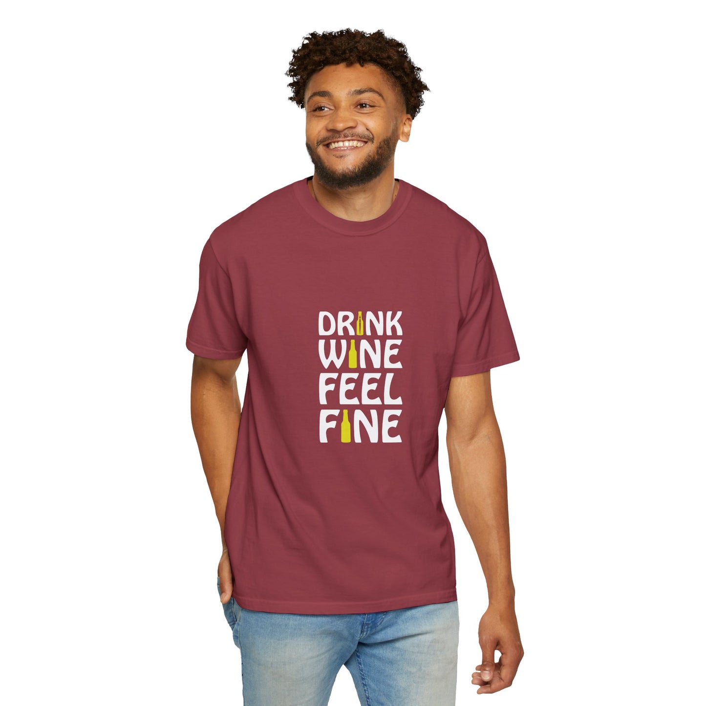 Drink Wine Feel Fine Shirt – Funny Wine Lover T-Shirt, Chill Vibes Graphic Tee