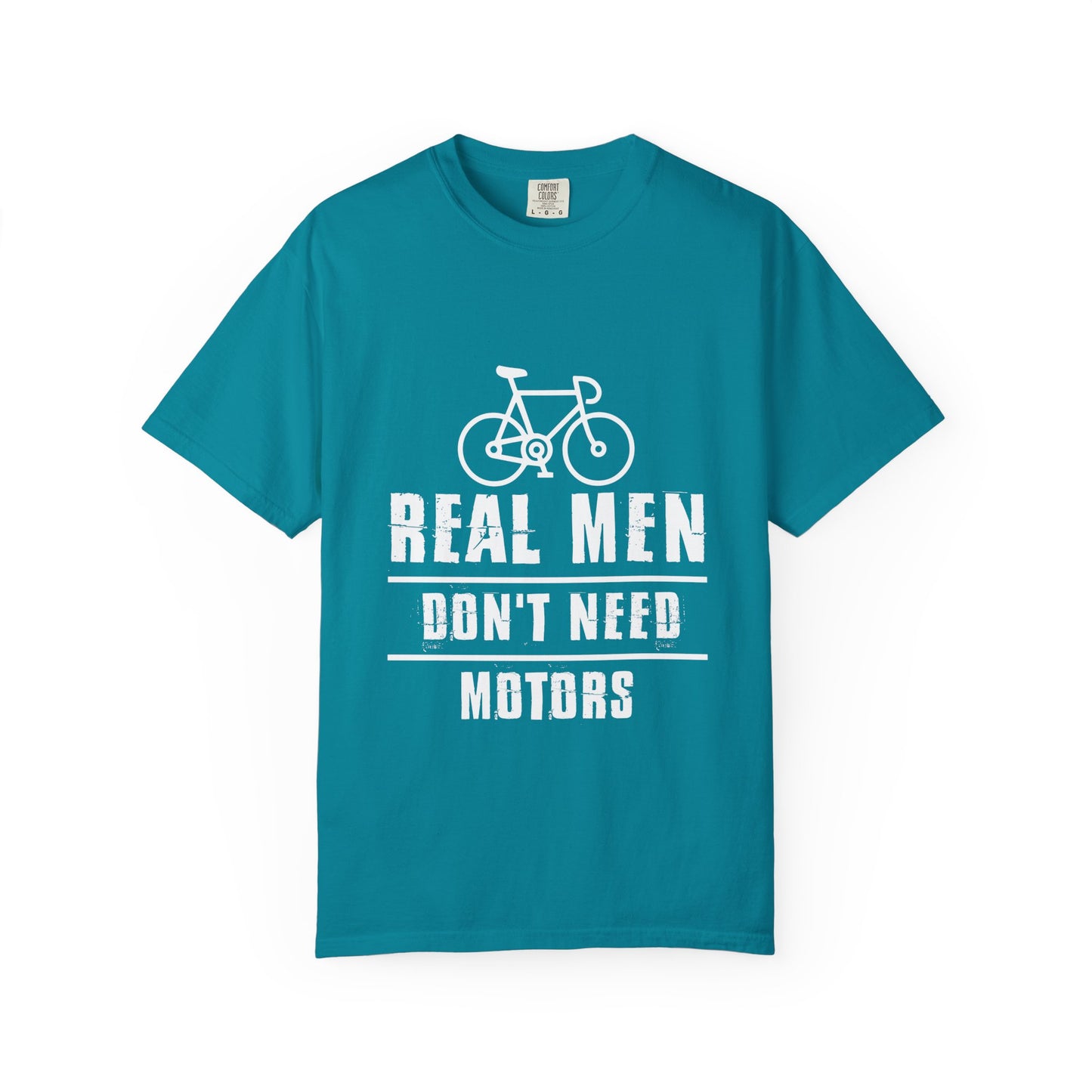 Real Men Don't Need Motors T-Shirt, Unisex Tee for Cyclists, Perfect Gift for Father's Day, Birthday, Active Lifestyle Wear, [...]