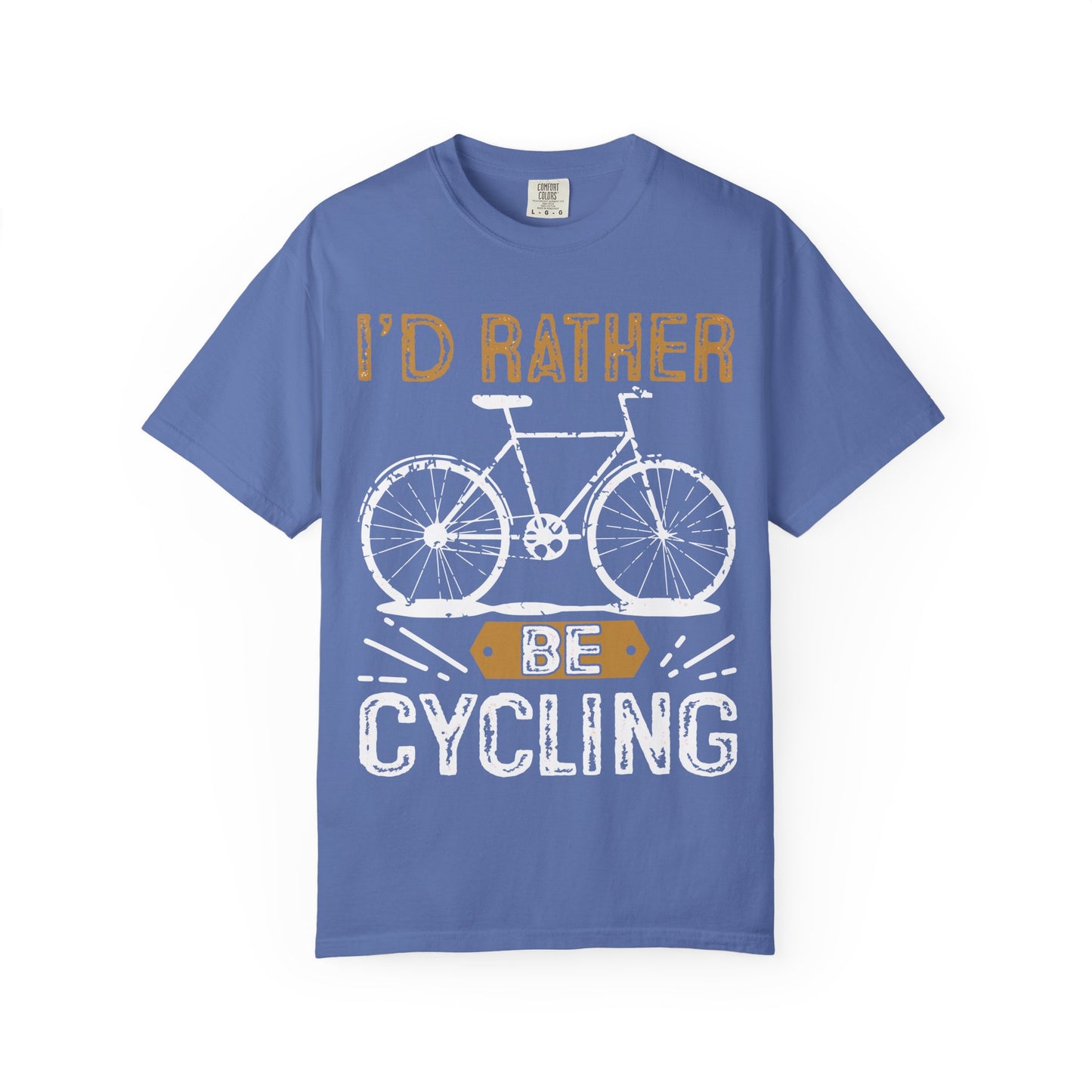 Unisex Cycling Shirt, I'd Rather Be Cycling Tee, Bicycle Lover Gift, Casual Outdoor T-Shirt, Active Lifestyle Apparel