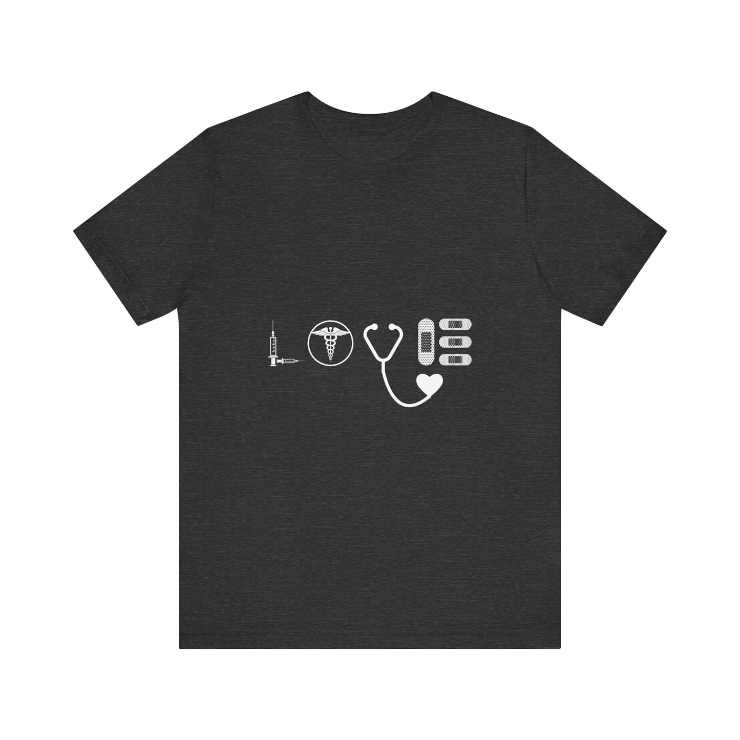 Nurse Medical Icons Shirt – Stethoscope Syringe Healthcare Graphic Tee