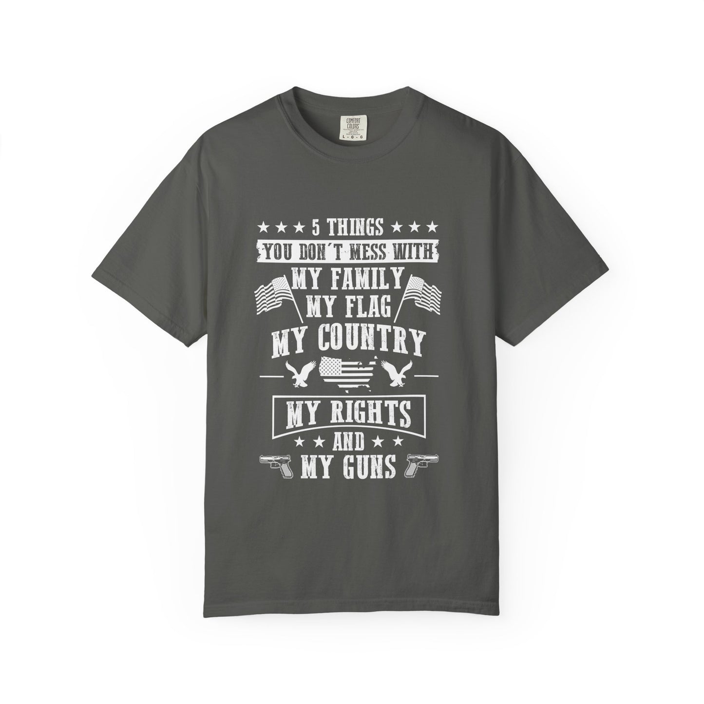Patriotic Unisex T-Shirt, Family Rights Shirt, Gun Rights Tee, Independence Day Gift, 4th of July Apparel, American Flag Shirt