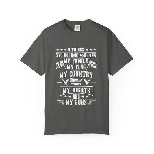 Patriotic Unisex T-Shirt, Family Rights Shirt, Gun Rights Tee, Independence Day Gift, 4th of July Apparel, American Flag Shirt