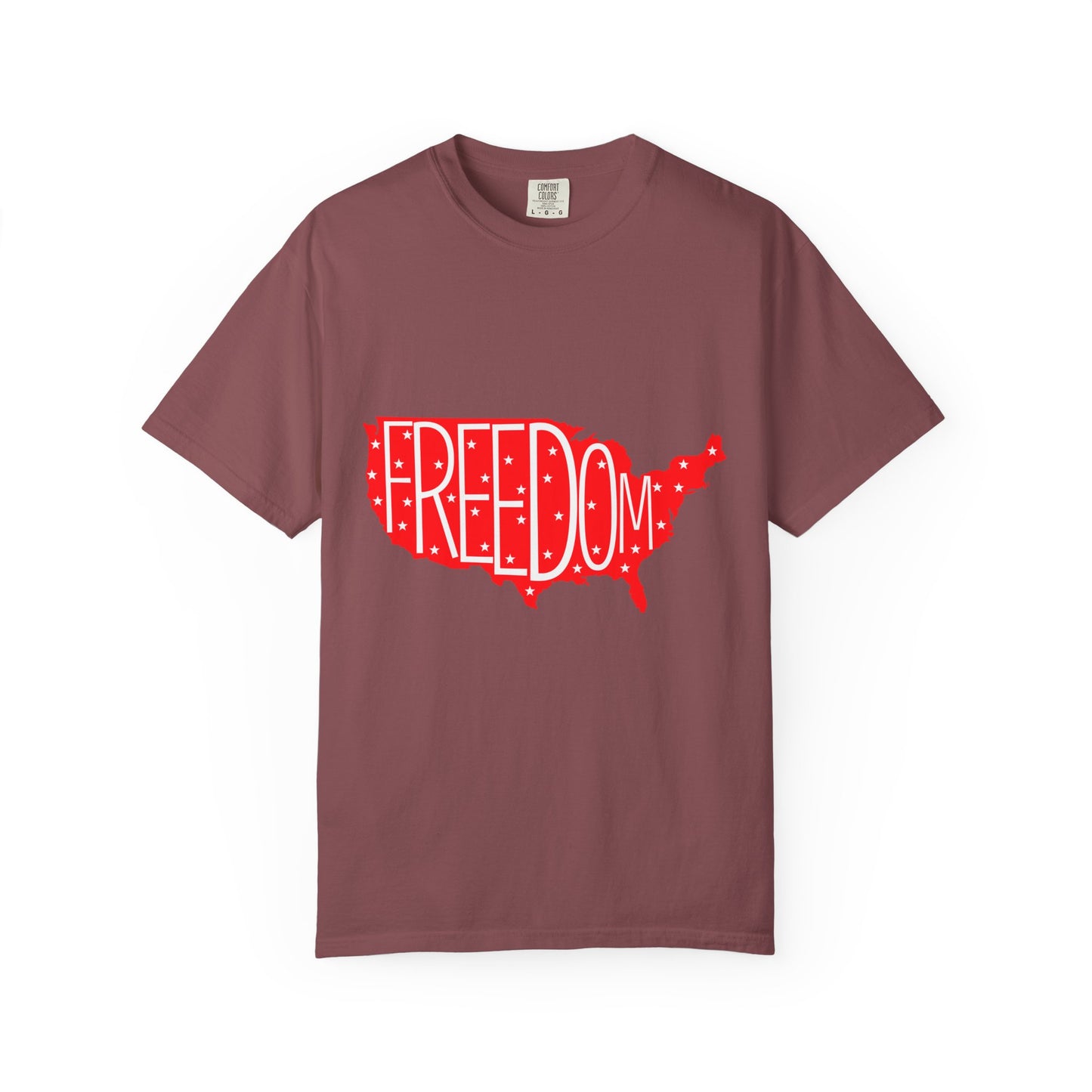 Freedom USA Unisex Garment-Dyed T-shirt, Casual Tee, Independence Day Apparel, Patriotic Shirt, Gift for Americans, USA Pride