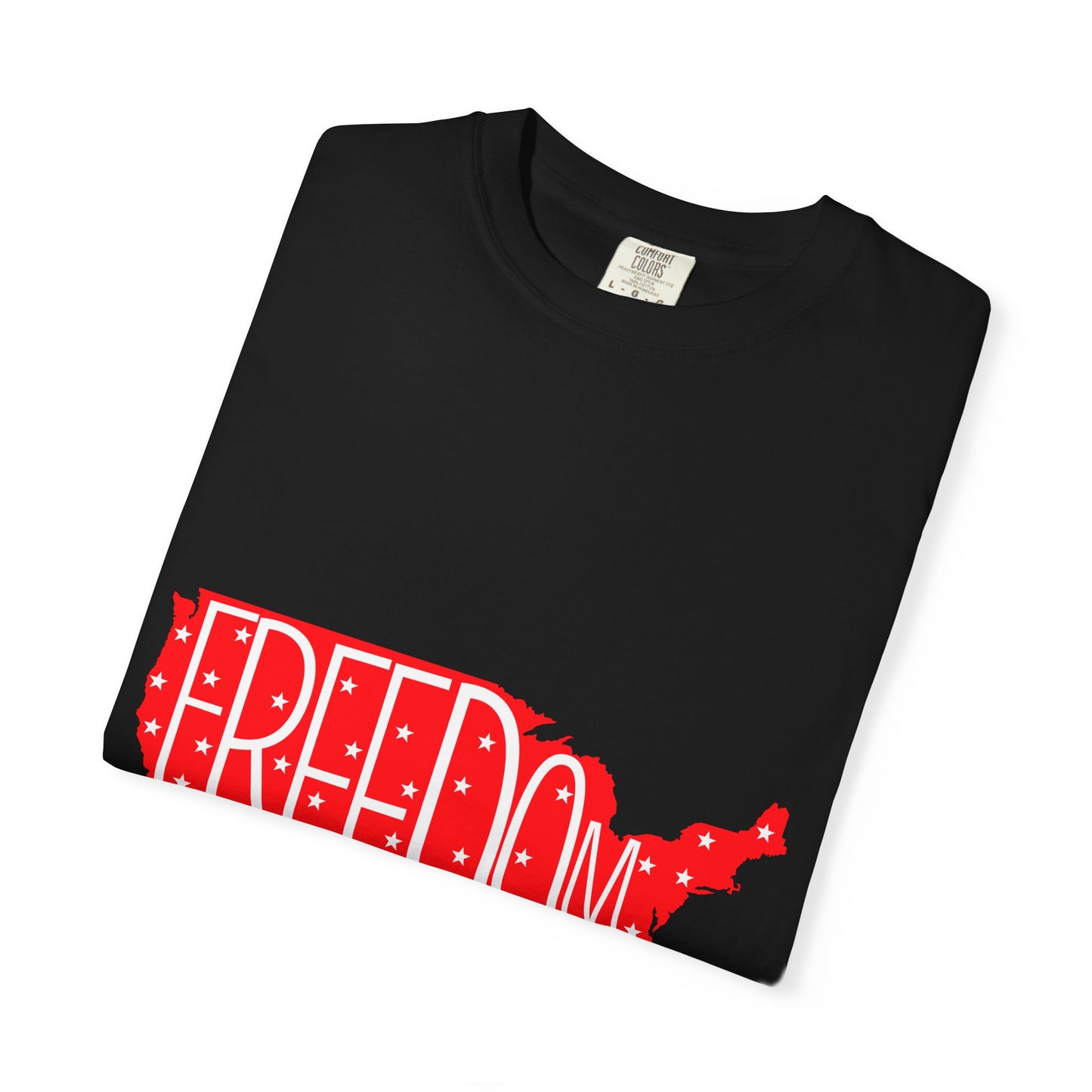 Freedom USA Unisex Garment-Dyed T-shirt, Casual Tee, Independence Day Apparel, Patriotic Shirt, Gift for Americans, USA Pride