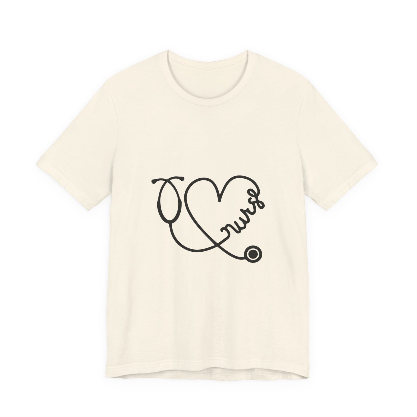 Nurse Heart Stethoscope T-Shirt — Cute Medical Gift Tee for Nurses