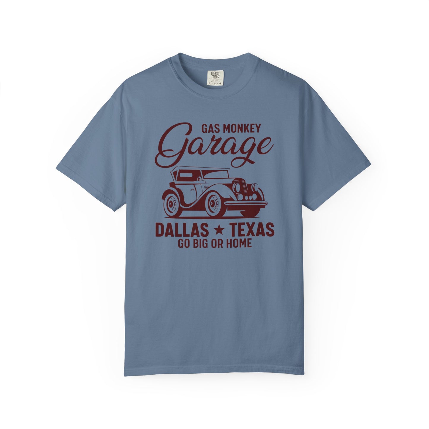 Gas Monkey Garage T-Shirt, Vintage Car Tee, Dallas Texas Shirt, Unisex Casual Wear, Go Big or Home Apparel