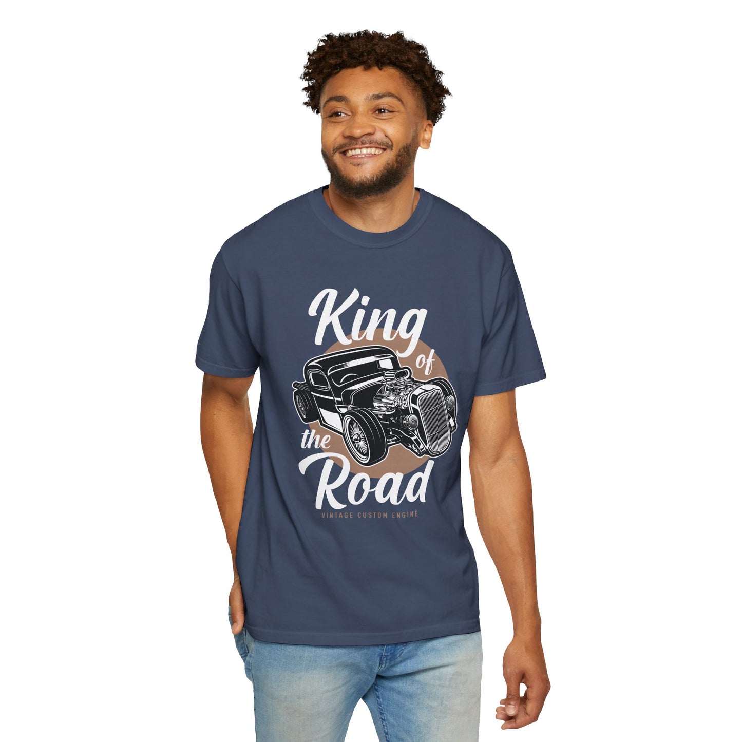 Vintage Car Graphic T-Shirt, King of the Road Tee, Unisex Shirt, Perfect for Car Lovers, Gift for Him, Automotive Apparel, Retro Style Tee
