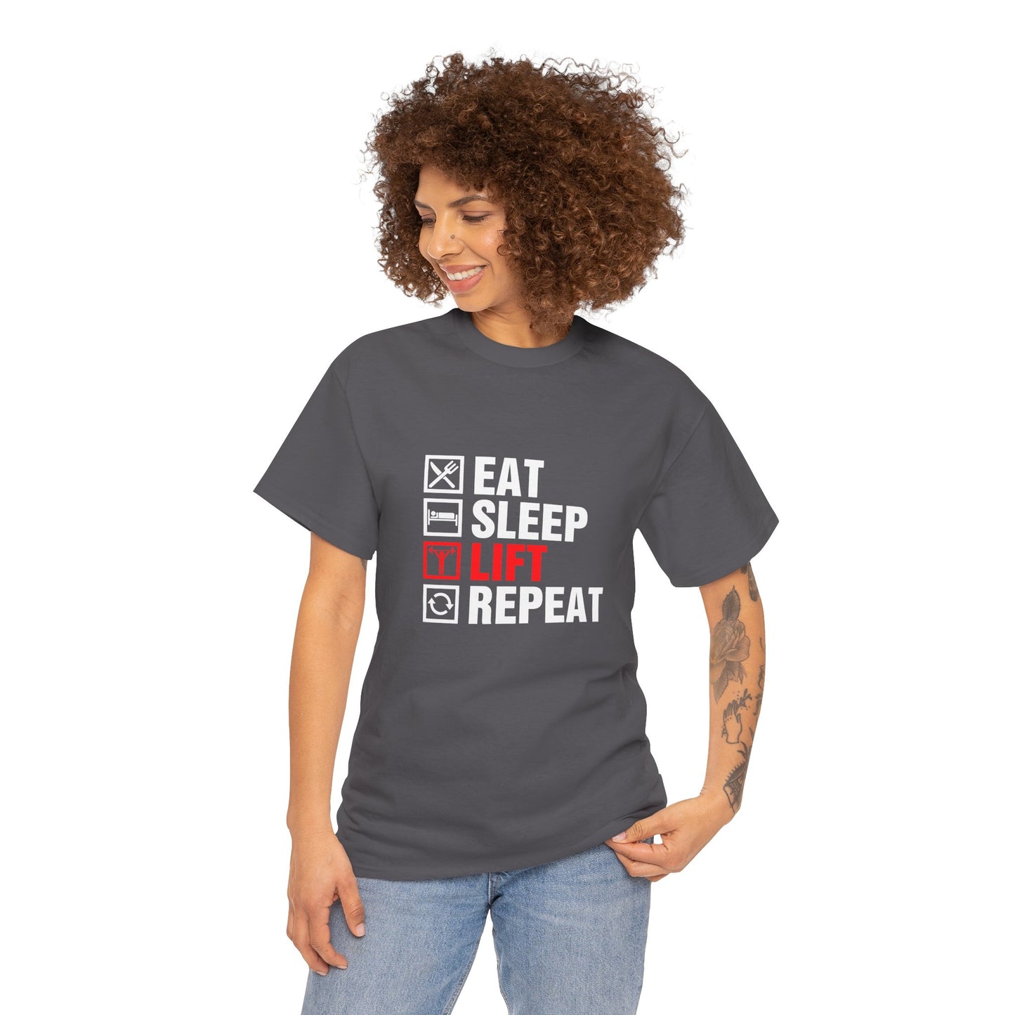 Eat Sleep Lift Repeat Tee