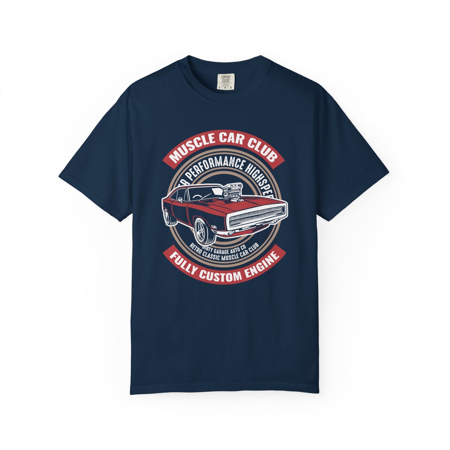 Muscle Car Club T-Shirt | Vintage Car Lover Tee, Gift for Car Enthusiasts, Father's Day, Custom Engine Design, Automotive Apparel