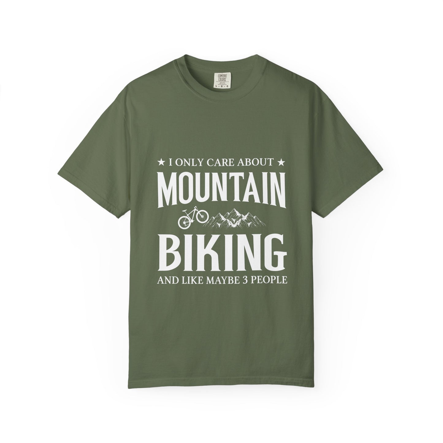 Mountain Biking T-Shirt, Unisex Garment-Dyed Tee, Gifts for Cyclists, Outdoor Adventure Shirt, Casual Wear