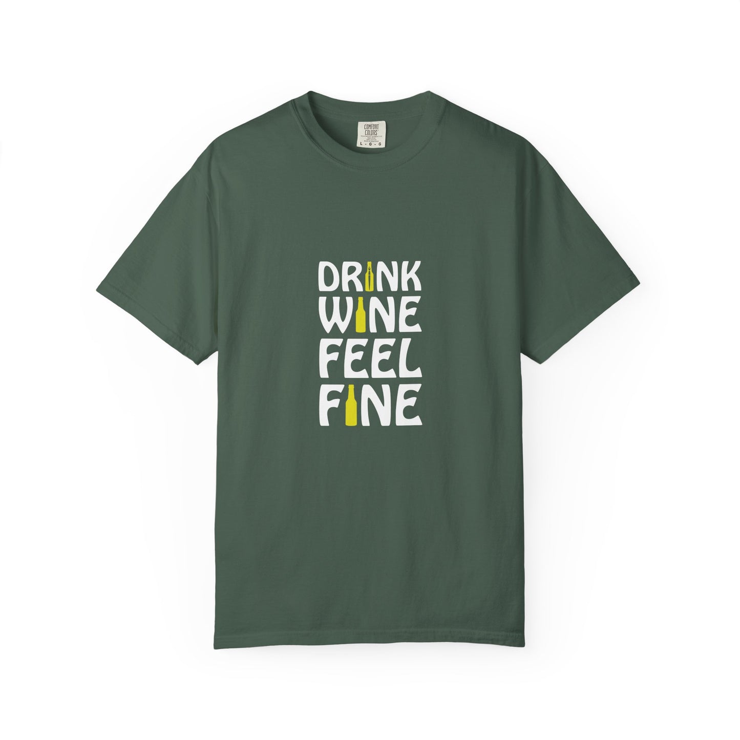 Drink Wine Feel Fine Shirt – Funny Wine Lover T-Shirt, Chill Vibes Graphic Tee