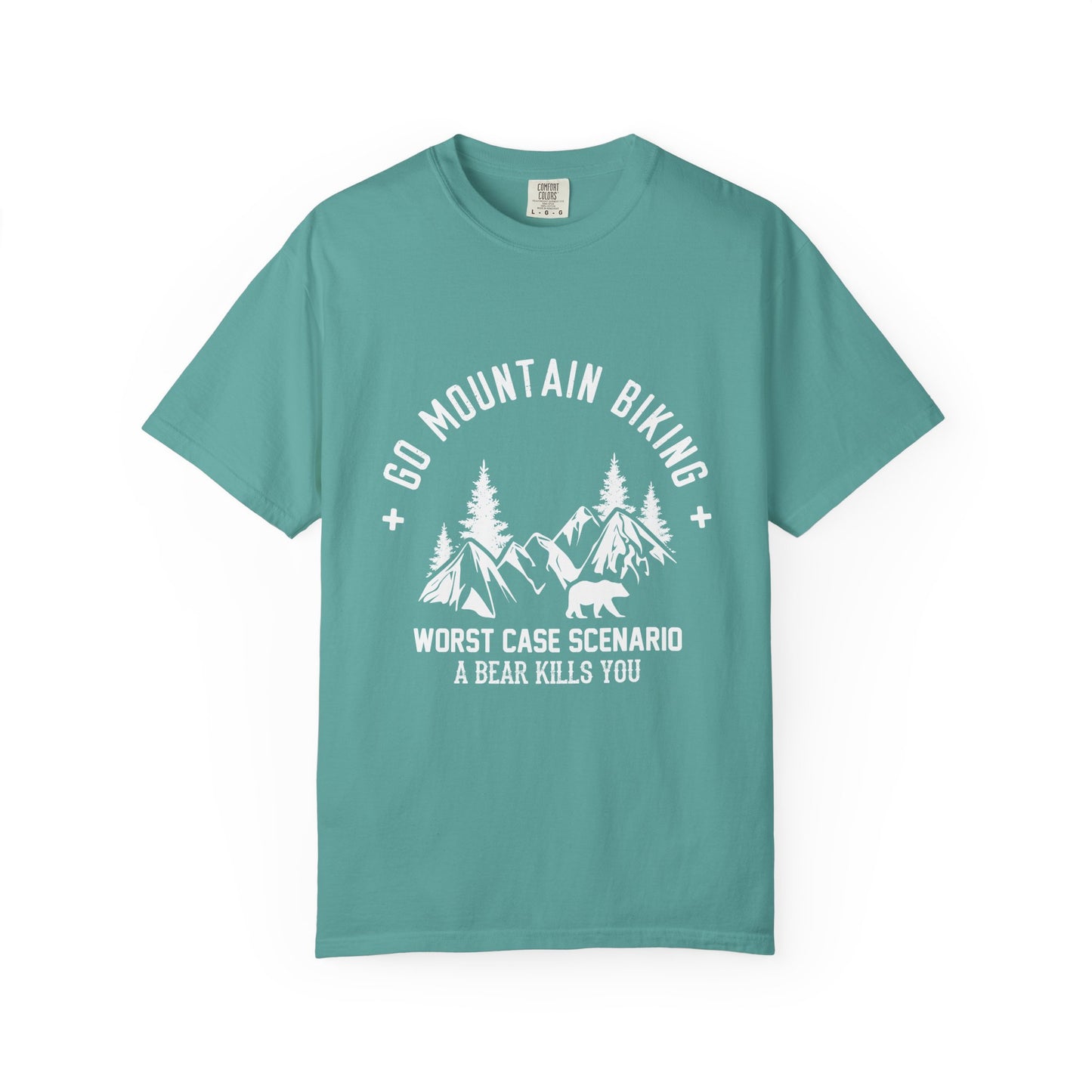Adventure-Ready Mountain Biking T-Shirt, Outdoors, Gifts for Cyclists, Summer Wear, Nature Enthusiast Apparel, Hiking Shirt