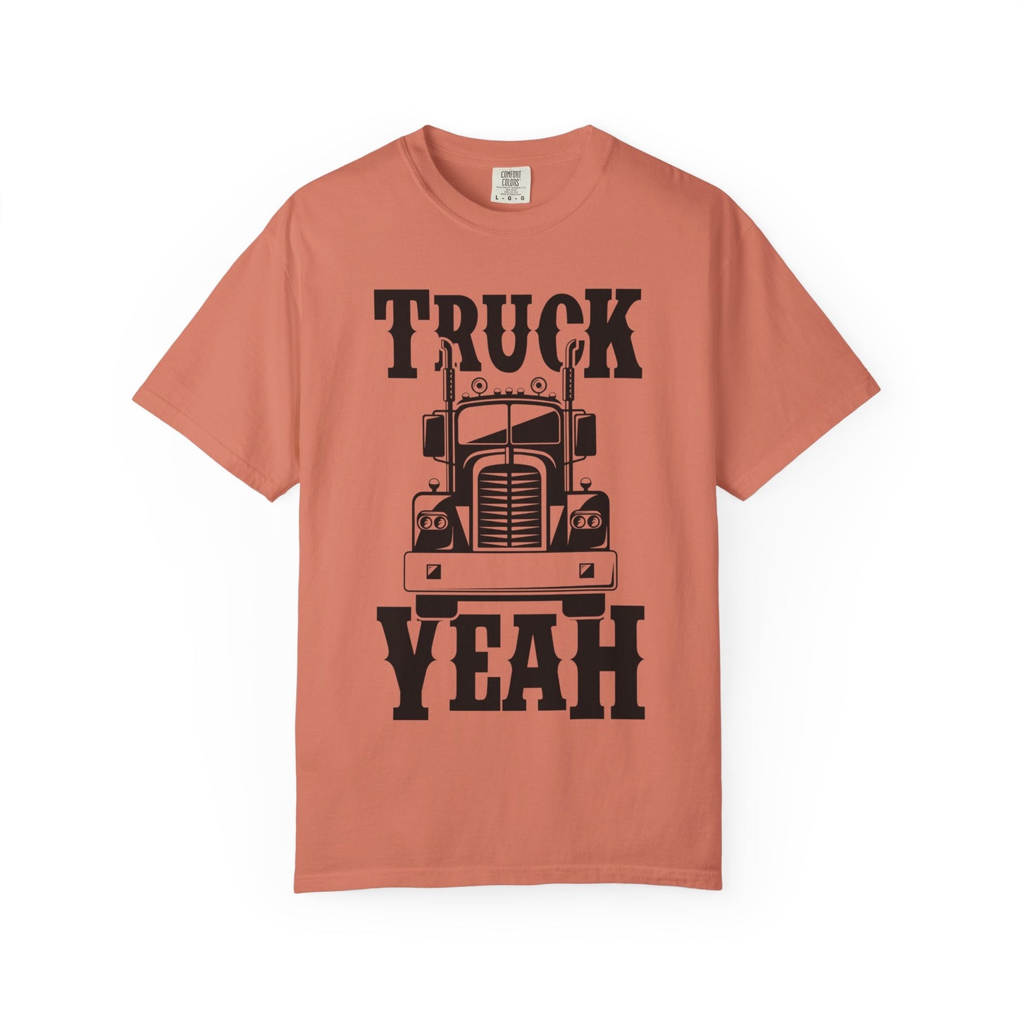 Truck Yeah Unisex Garment-Dyed T-Shirt, Casual Tee, Gift for Truck Lovers, Birthday Present, Road Trip Apparel, Fun Outdoors Shirt