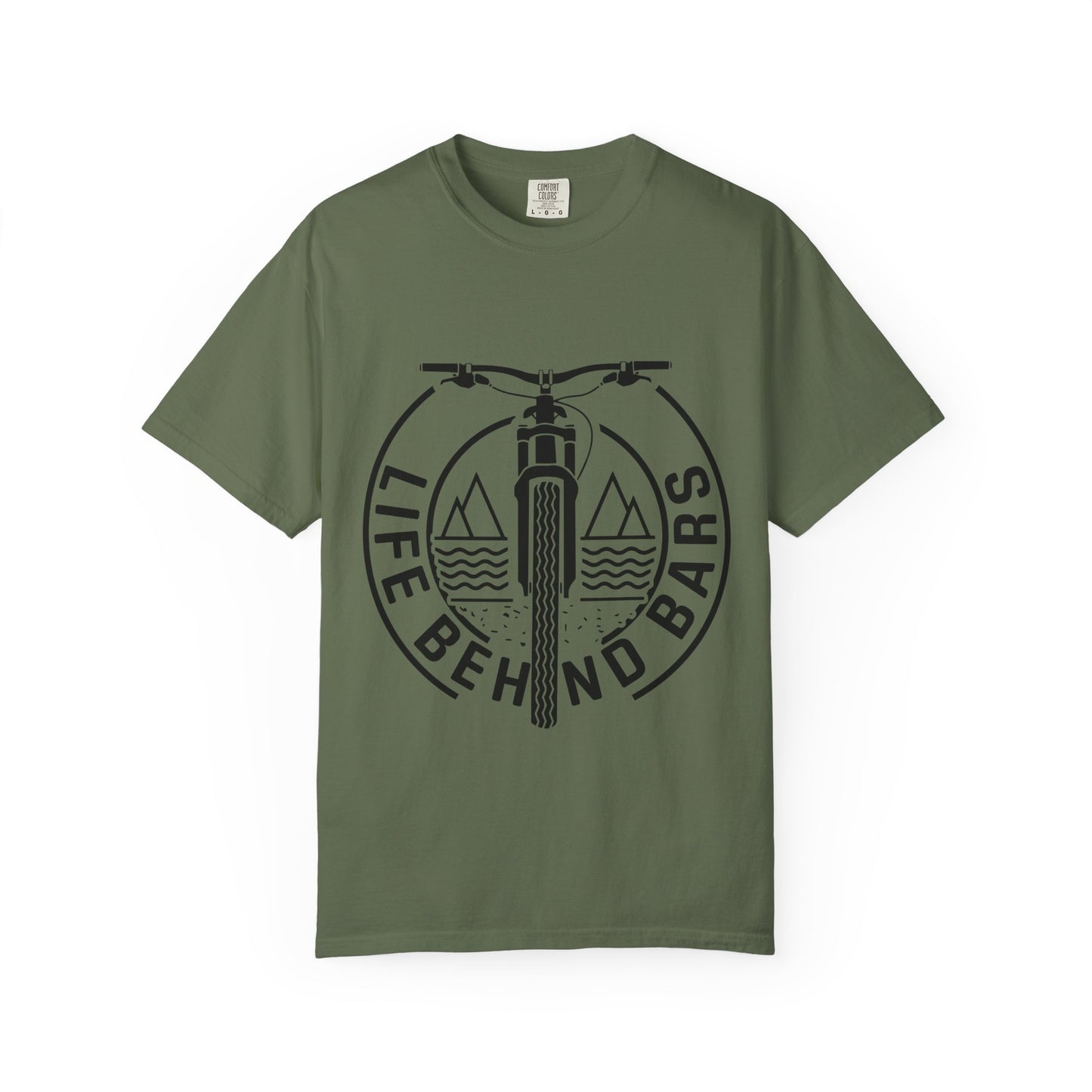 Life Behind Bars Unisex Garment-Dyed T-Shirt, Vintage Style Tee, Cycling Apparel, Adventure Shirt, Unisex Casual Wear