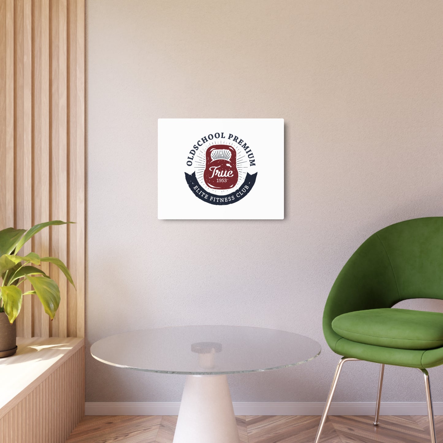 Oldschool Premium – Metal Wall Plaque “Strength Club”