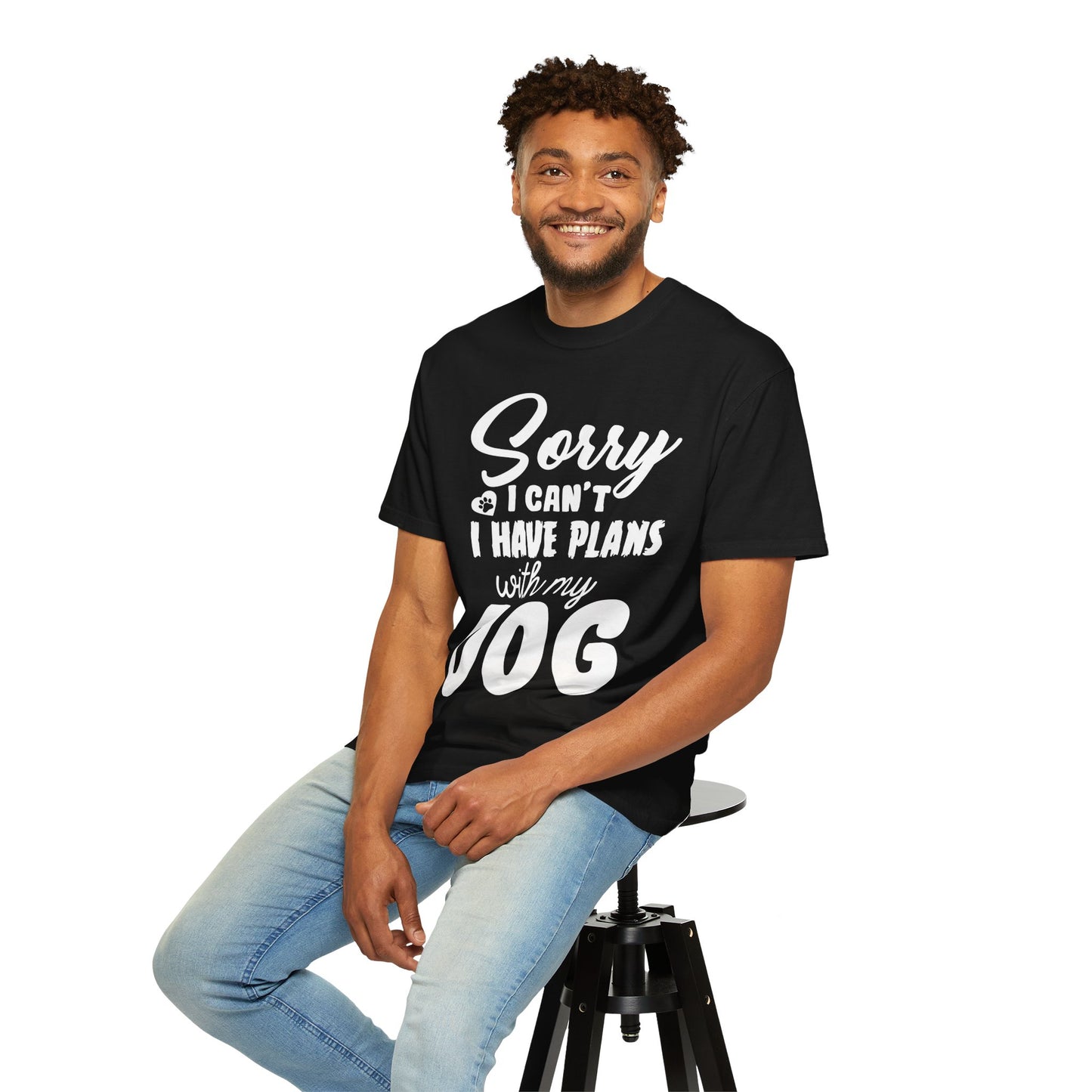 Funny Dog Dad Shirt – Sorry I Can’t I Have Plans with My Dog Tee