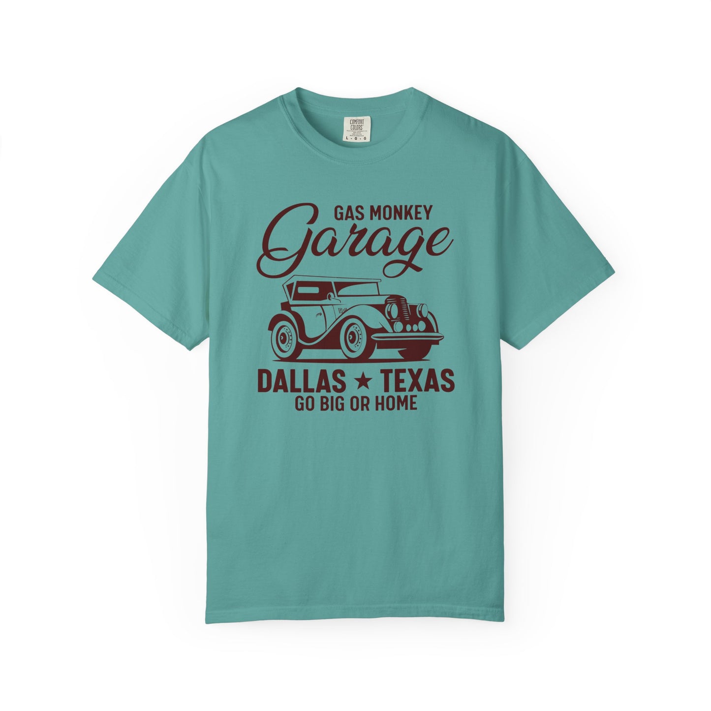 Gas Monkey Garage T-Shirt, Vintage Car Tee, Dallas Texas Shirt, Unisex Casual Wear, Go Big or Home Apparel