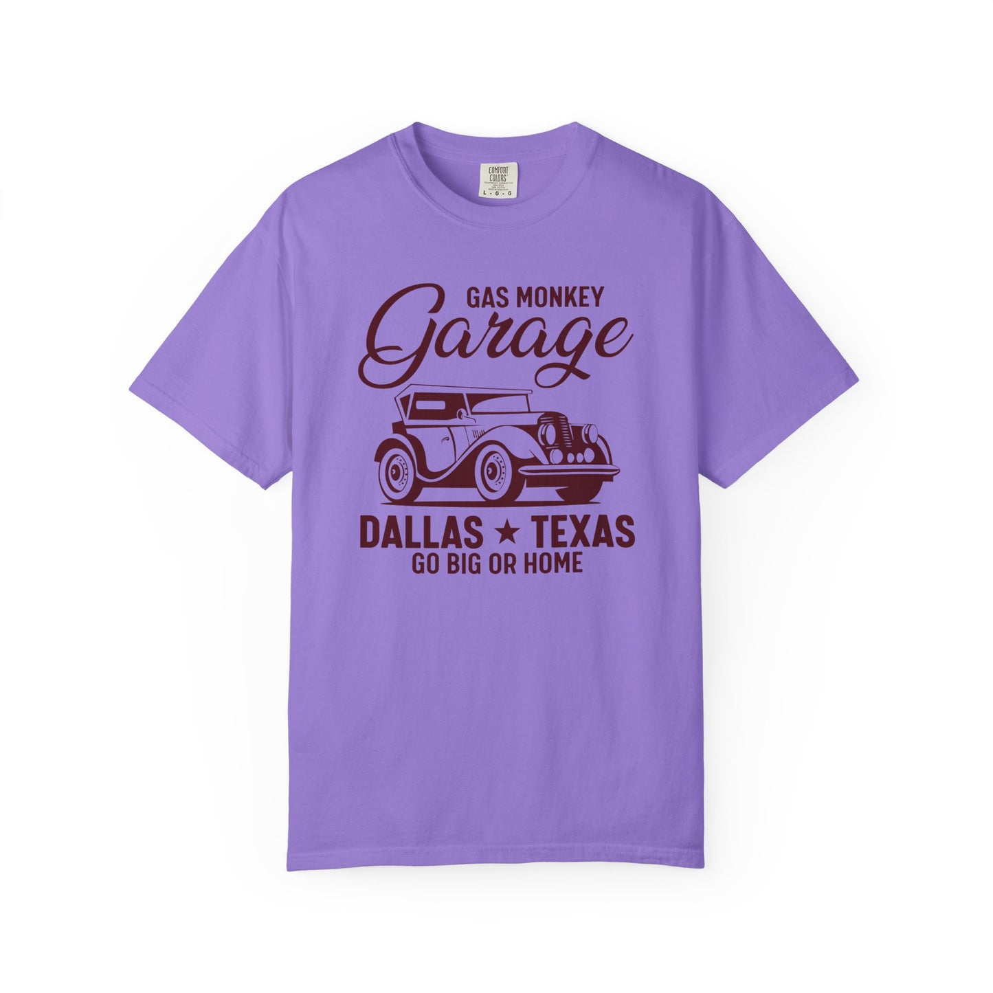Gas Monkey Garage T-Shirt, Vintage Car Tee, Dallas Texas Shirt, Unisex Casual Wear, Go Big or Home Apparel