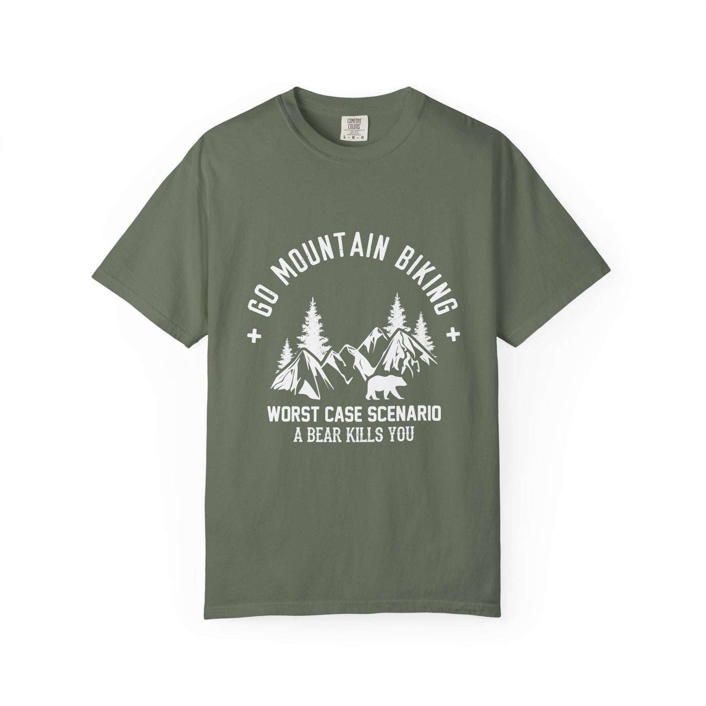 Adventure-Ready Mountain Biking T-Shirt, Outdoors, Gifts for Cyclists, Summer Wear, Nature Enthusiast Apparel, Hiking Shirt