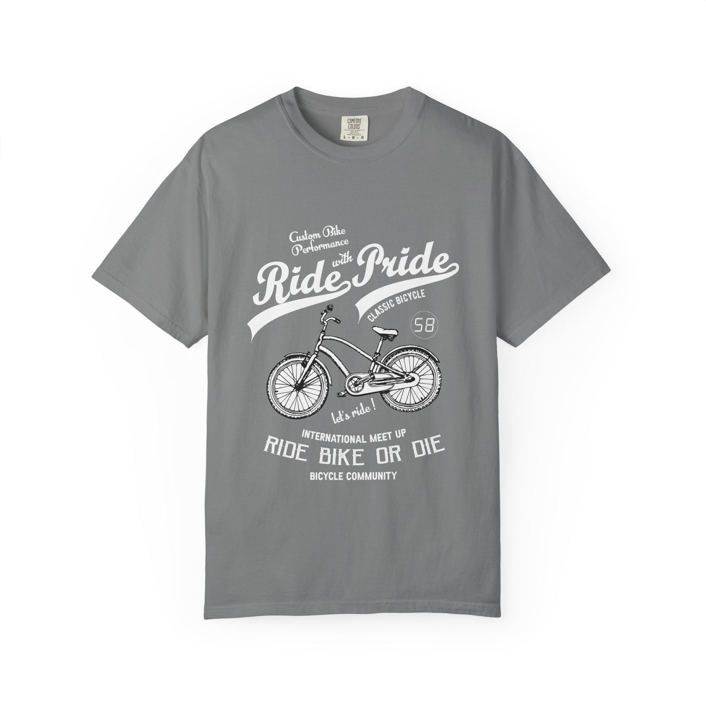Vintage Bicycle Ride Pride T-shirt, Unisex Casual Tee, Bike Lover Gift, Cycling Club Apparel, Adventure Racer Top, Cool Graphic Shirt