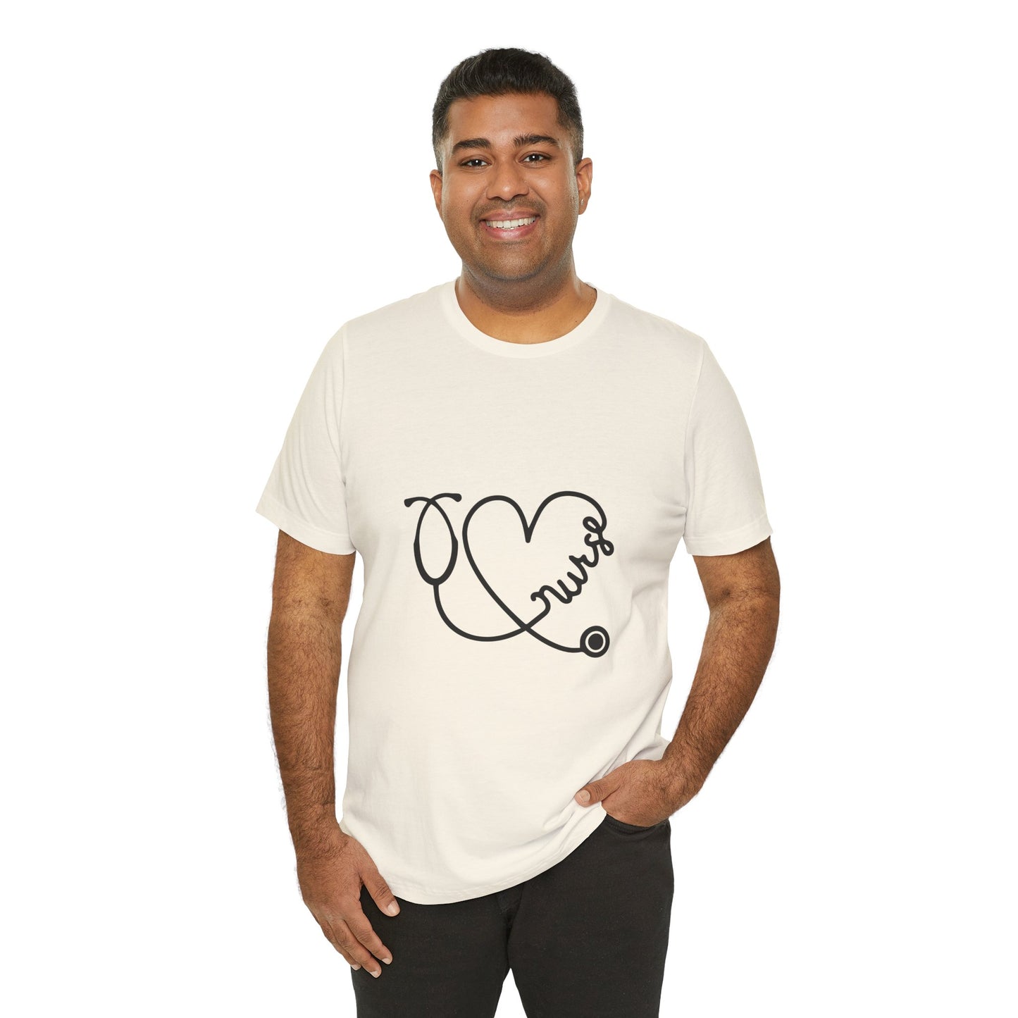 Nurse Heart Stethoscope T-Shirt — Cute Medical Gift Tee for Nurses