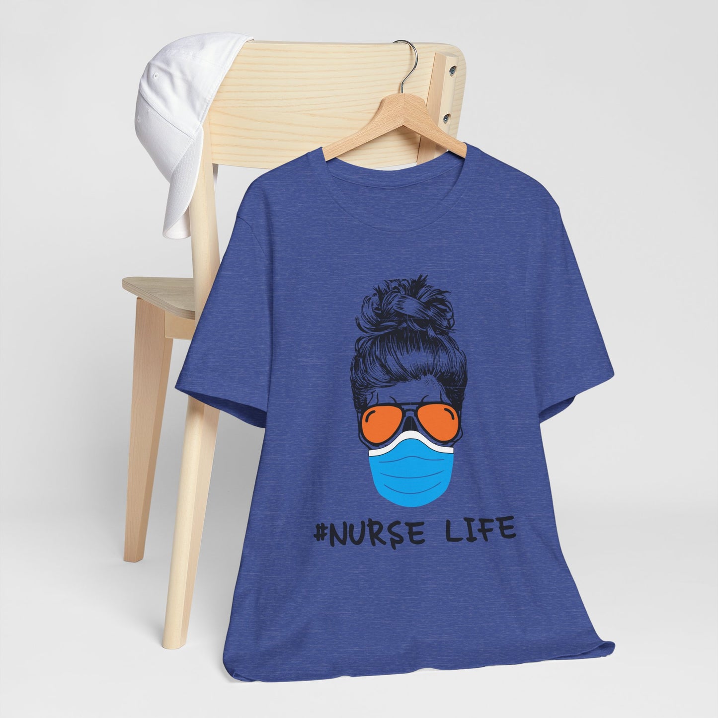 Nurse Life Shirt – Funny Messy Bun Nurse Graphic Tee for Healthcare Workers