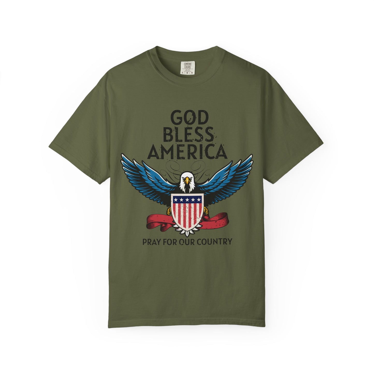 God Bless America Eagle T-Shirt, Patriotic Tee, Unisex T-Shirt, Prayer Shirt, USA Pride Apparel, Memorial Day Gift