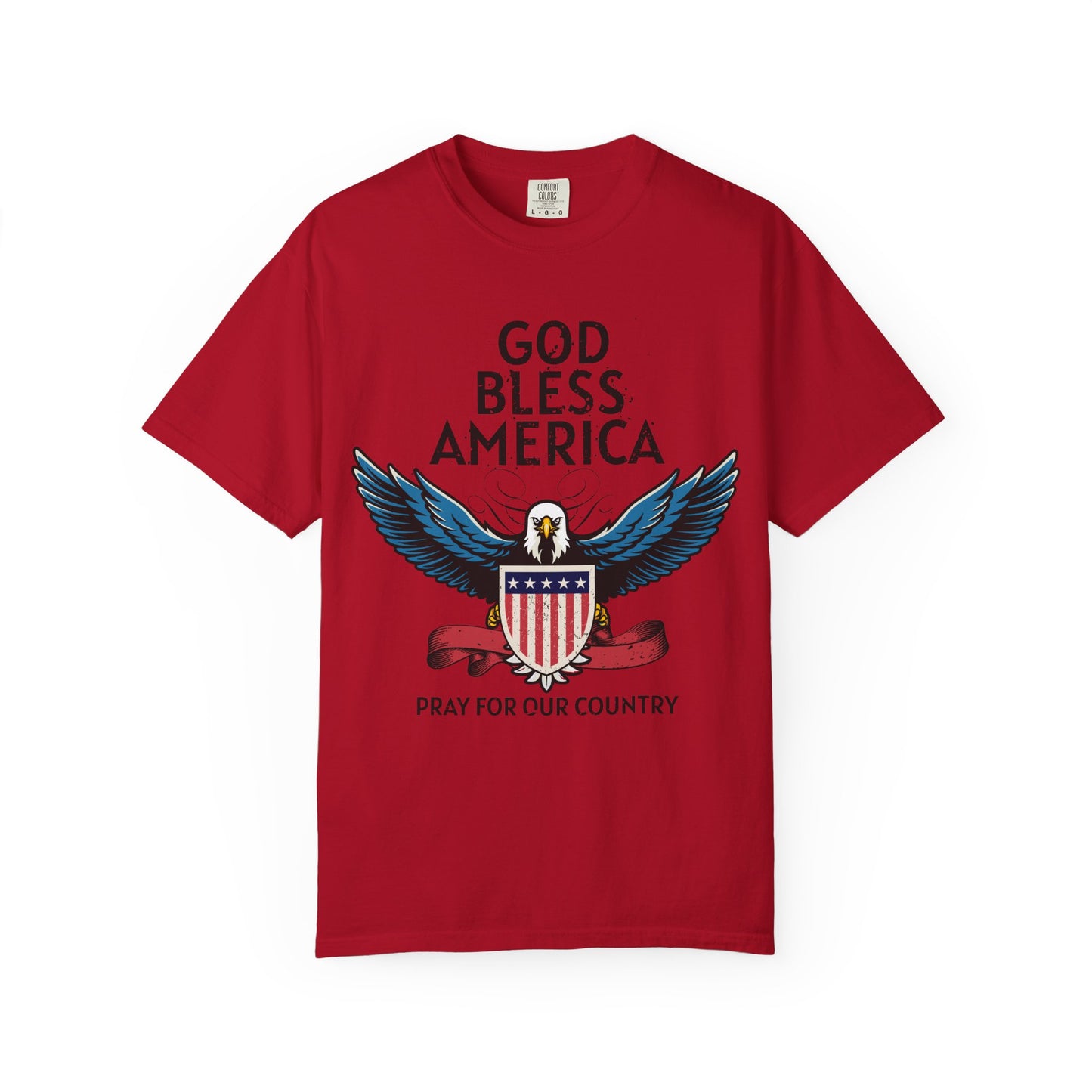 God Bless America Eagle T-Shirt, Patriotic Tee, Unisex T-Shirt, Prayer Shirt, USA Pride Apparel, Memorial Day Gift