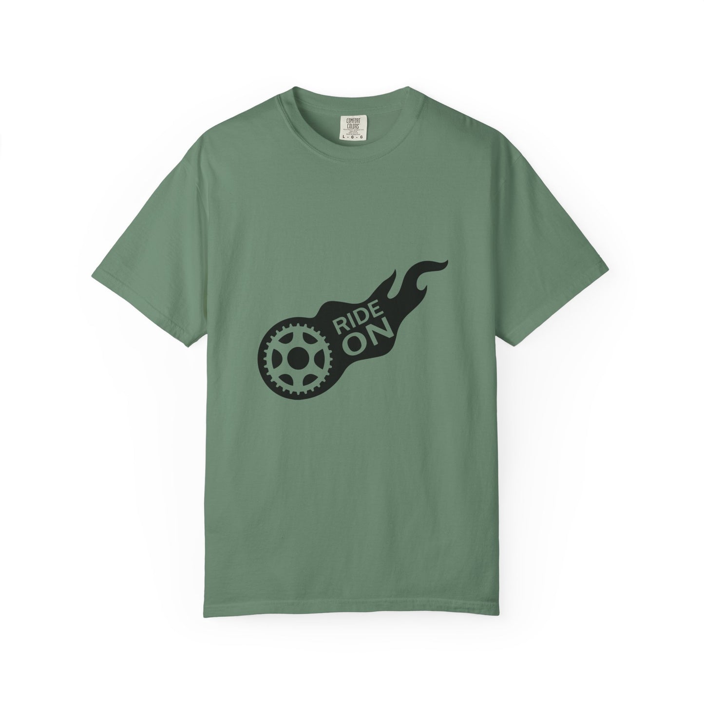 Ride On T-Shirt | Unisex Garment-Dyed Tee | Perfect for Bikers, Casual Outings, Birthdays, or Gifts | Cool Graphic Tee