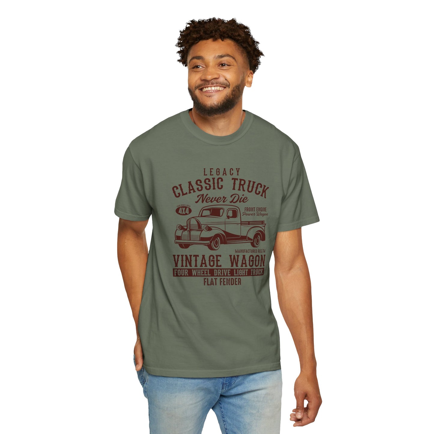 Vintage Truck T-Shirt - Classic Car Lovers Gift, Unisex Retro Tee, 4WD Enthusiast Apparel, Perfect for Father's Day, Car Show.