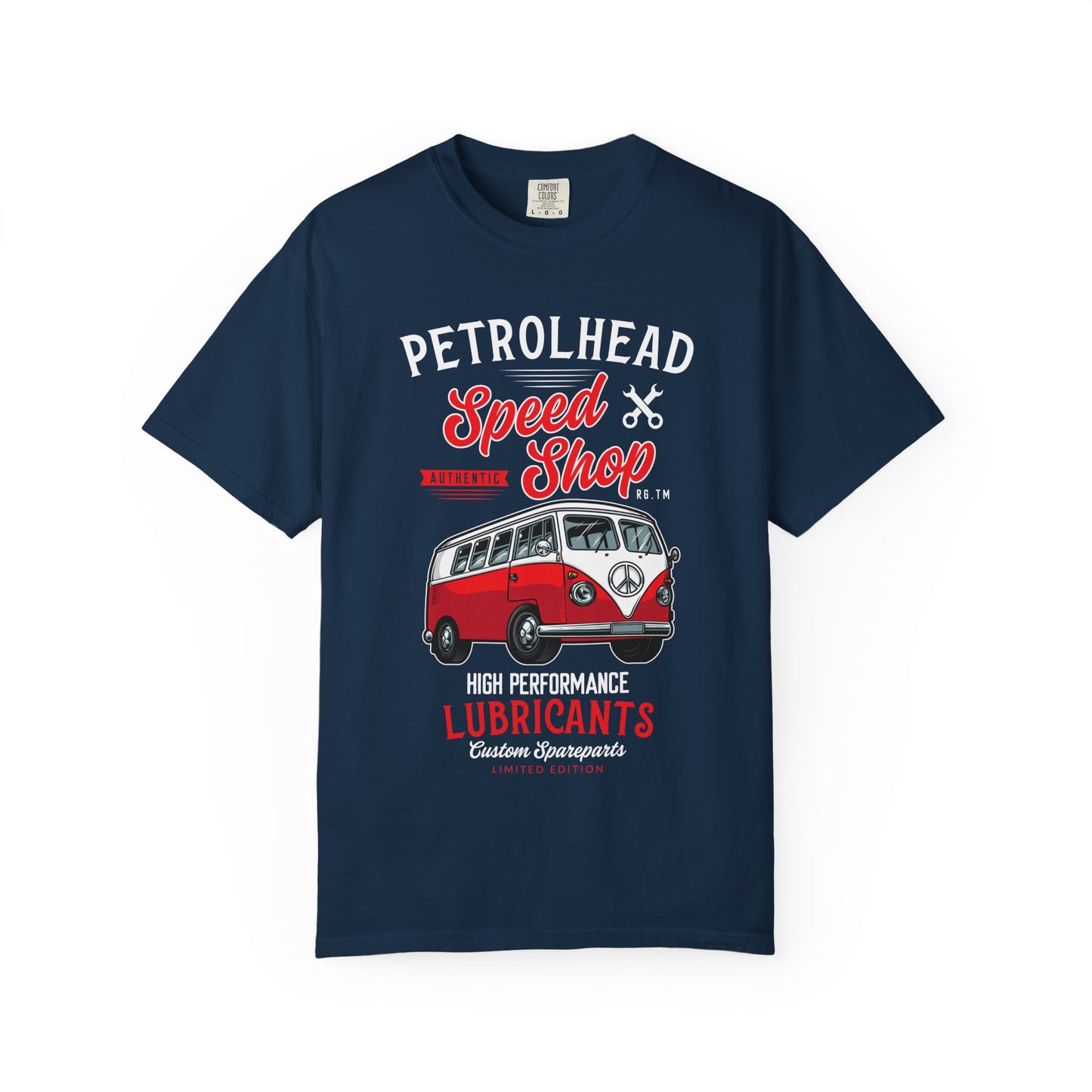 Petrolhead Speed Shop T-Shirt | Unisex Garment-Dyed Tee, Vintage Car Lovers, Automotive Gifts, Summer Casual Wear, Unique Graphic Shirt