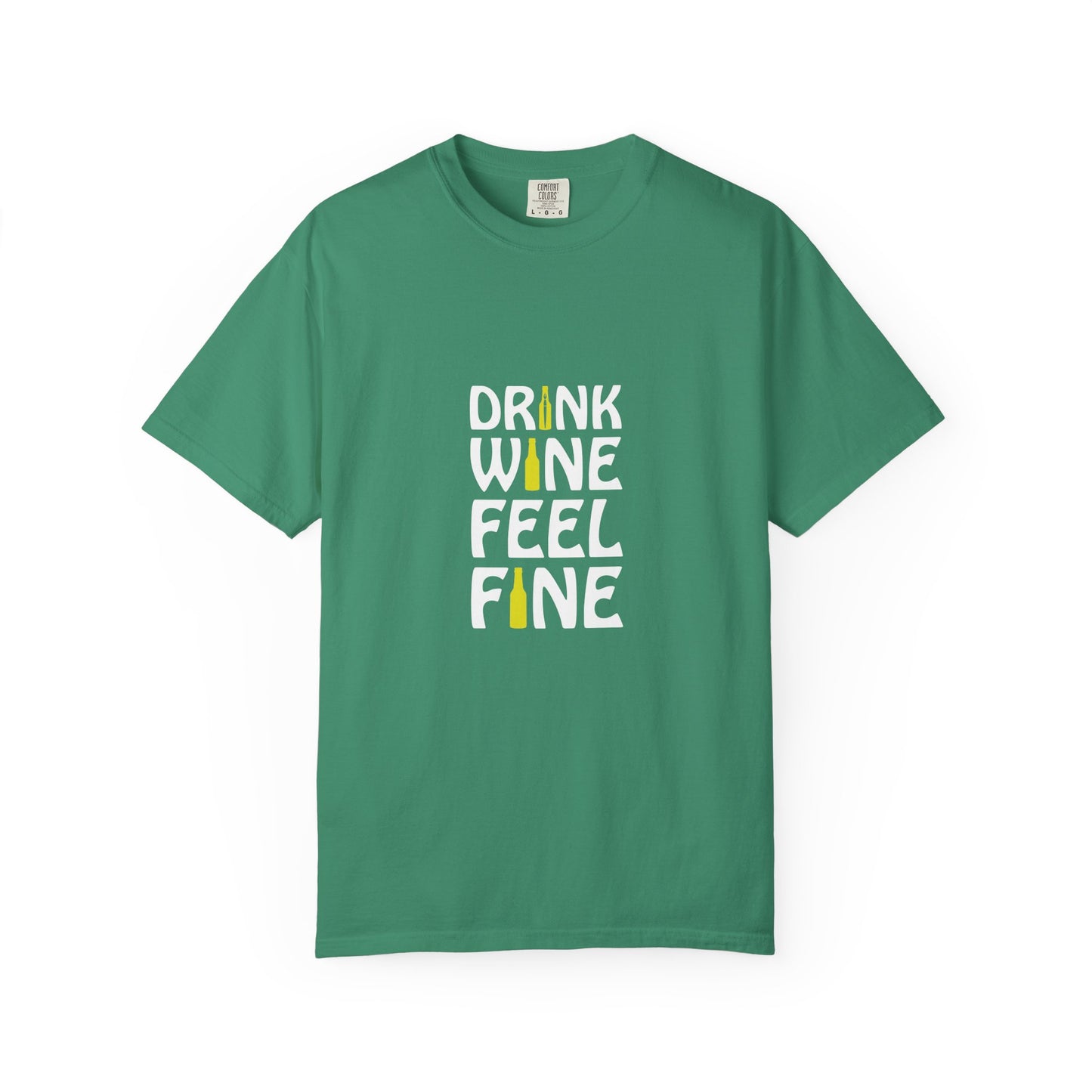 Drink Wine Feel Fine Shirt – Funny Wine Lover T-Shirt, Chill Vibes Graphic Tee