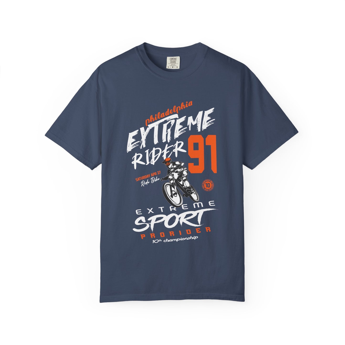 Extreme Rider Garment-Dyed T-shirt | Casual Wear, Sporty Tee, Gift for Bikers, Outdoor Adventures, Unisex Fashion