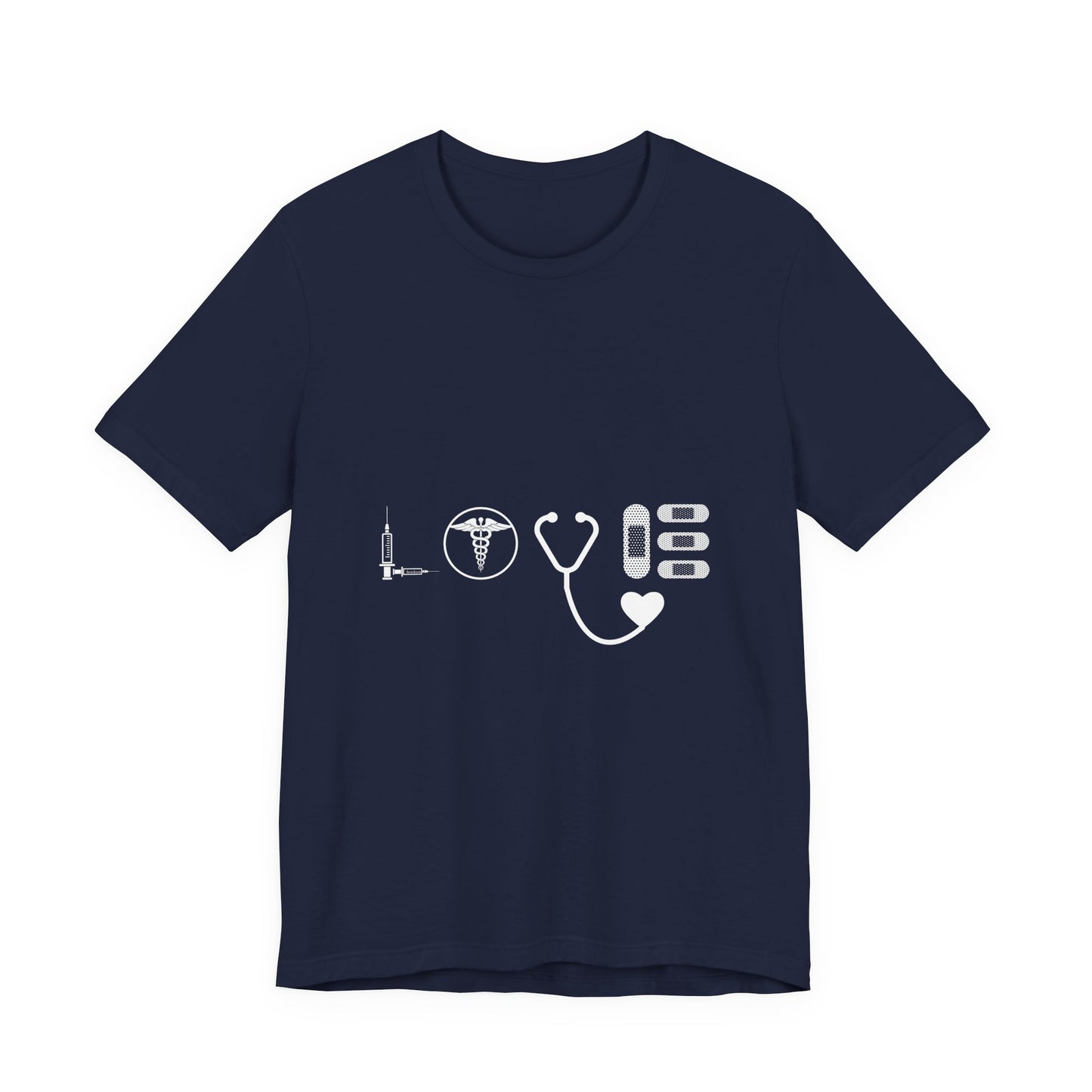 Nurse Medical Icons Shirt – Stethoscope Syringe Healthcare Graphic Tee