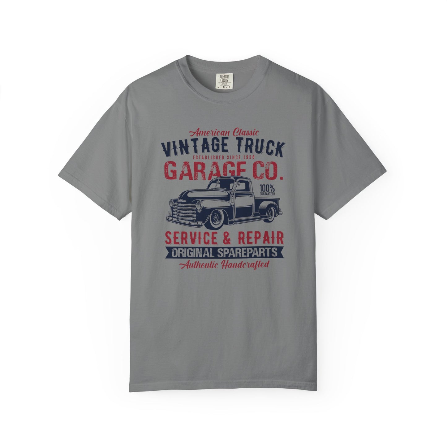 Vintage Truck Garage T-Shirt - Classic Auto Enthusiast Tee, Gift for Dad, Retro Style Shirt, Car Show Apparel, Automotive Lover's Outfit
