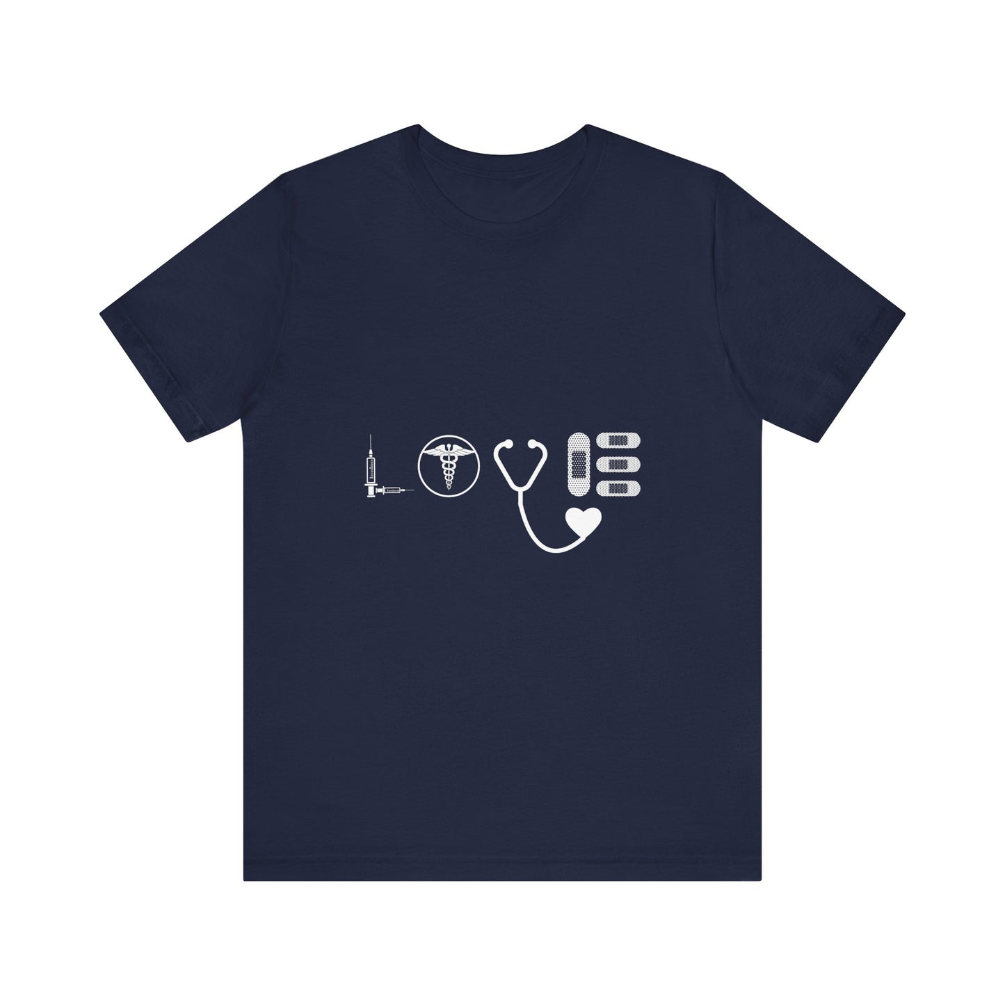 Nurse Medical Icons Shirt – Stethoscope Syringe Healthcare Graphic Tee