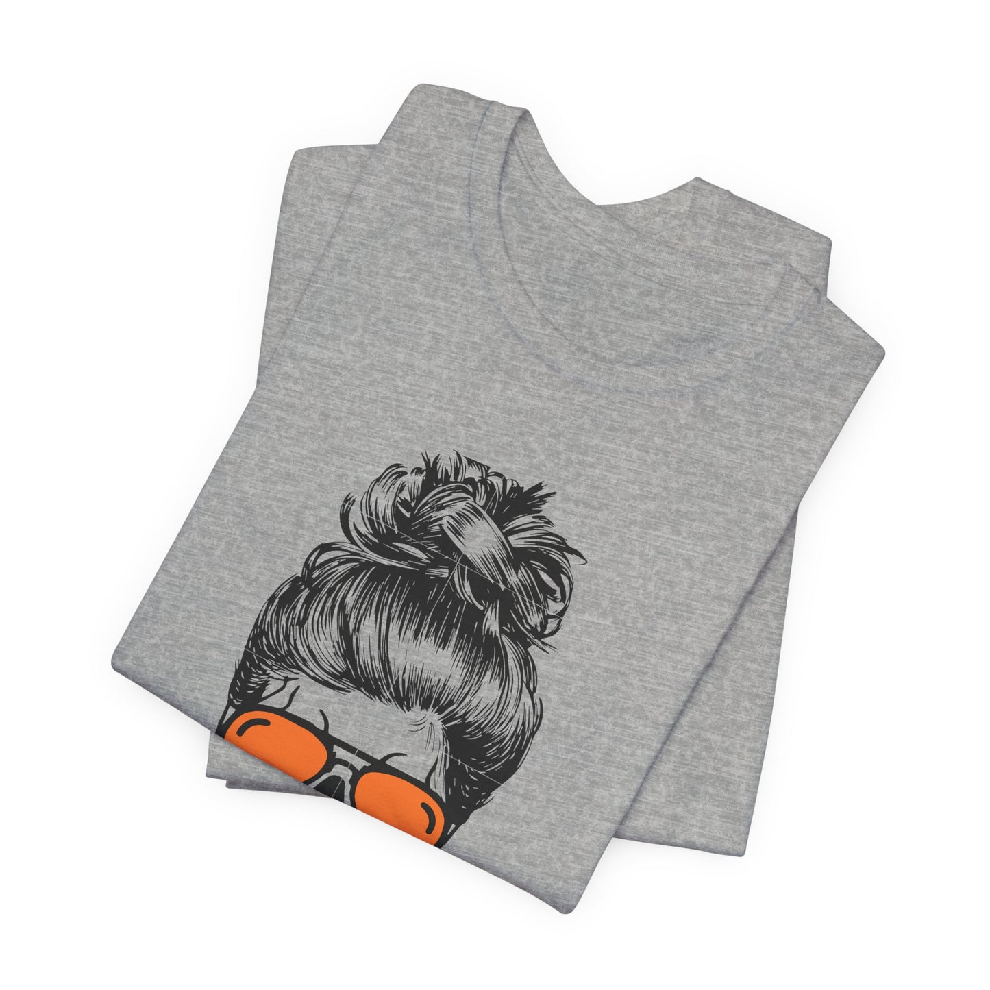 Nurse Life Shirt – Funny Messy Bun Nurse Graphic Tee for Healthcare Workers
