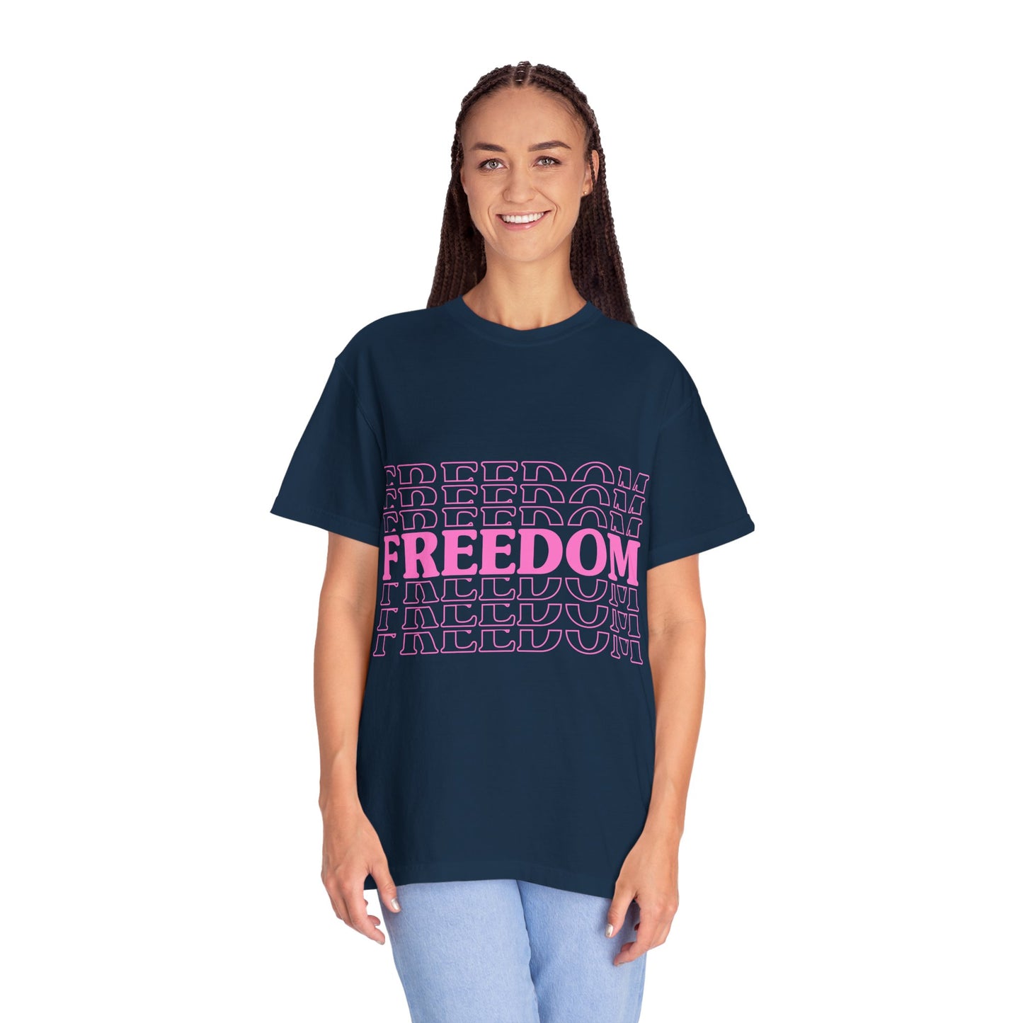Empowerment Pink T-shirt for Women and Men - FREEDOM Vibe Tee
