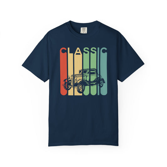 Classic Car Graphic T-Shirt, Unisex Vintage Tee, Retro Automotive Apparel, Perfect Gift for Car Lovers, Cool Summer Top